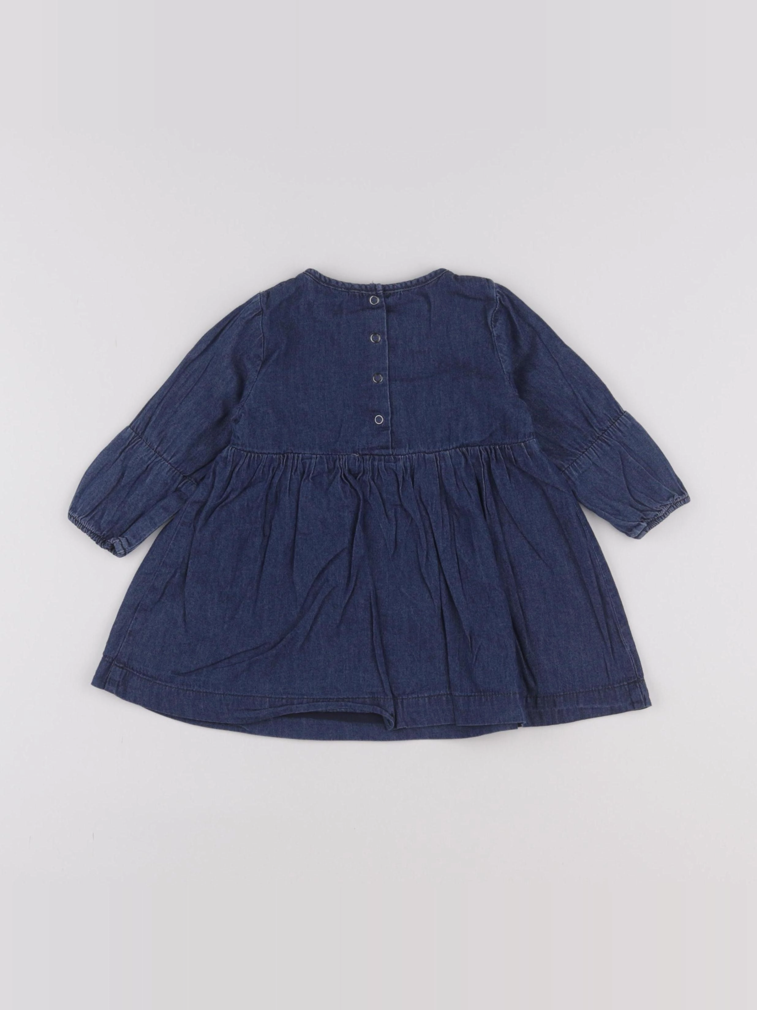 Vertbaudet - robe bleu - 9 mois