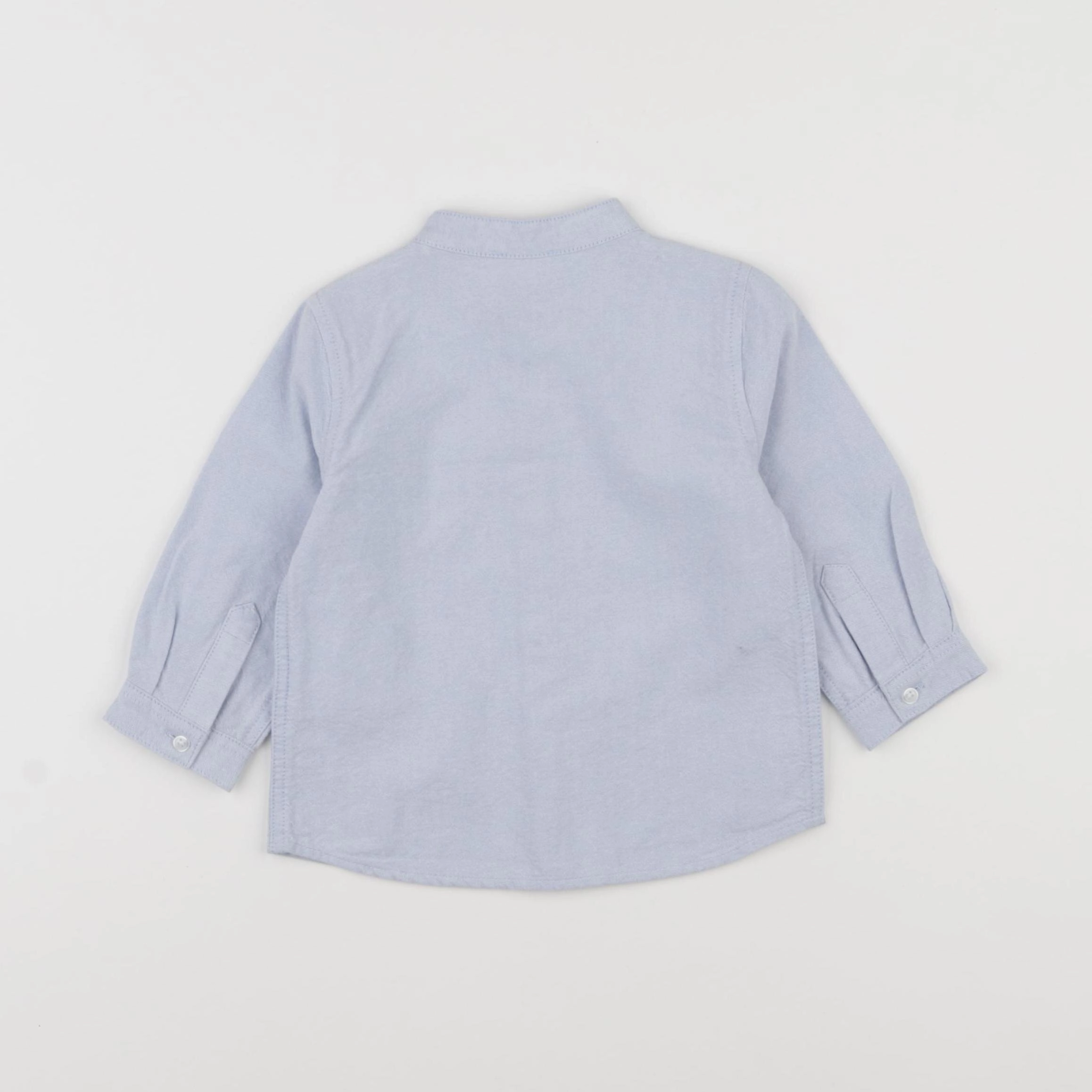 Boutchou - chemise bleu - 12 mois