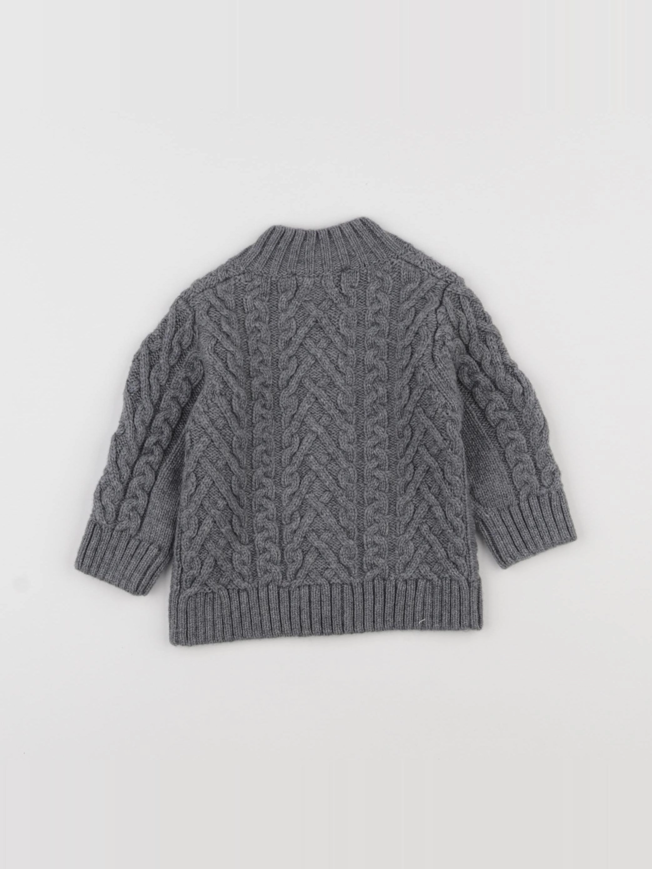 Jacadi - gilet gris - 6 mois