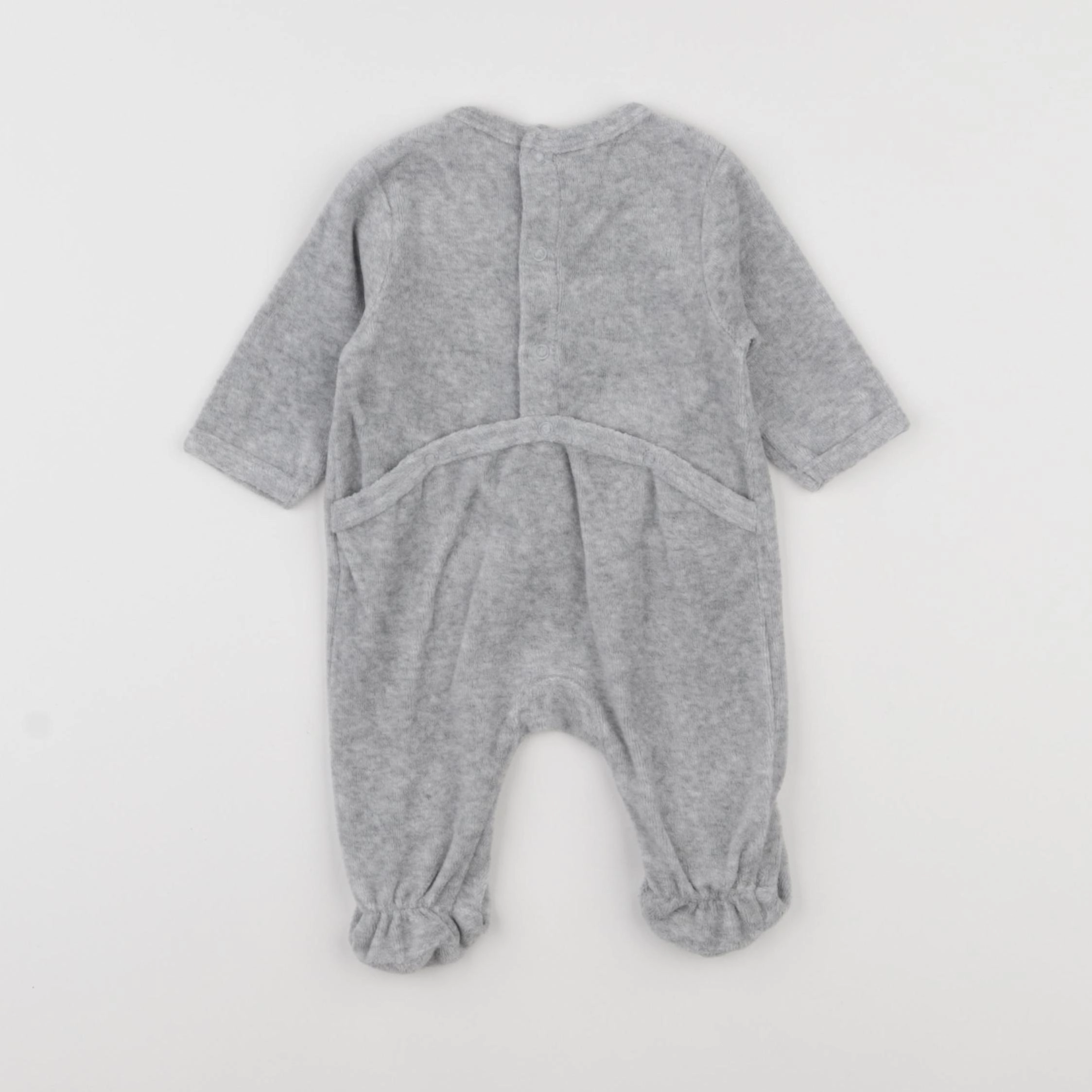 La Redoute - pyjama velours gris - 1 mois