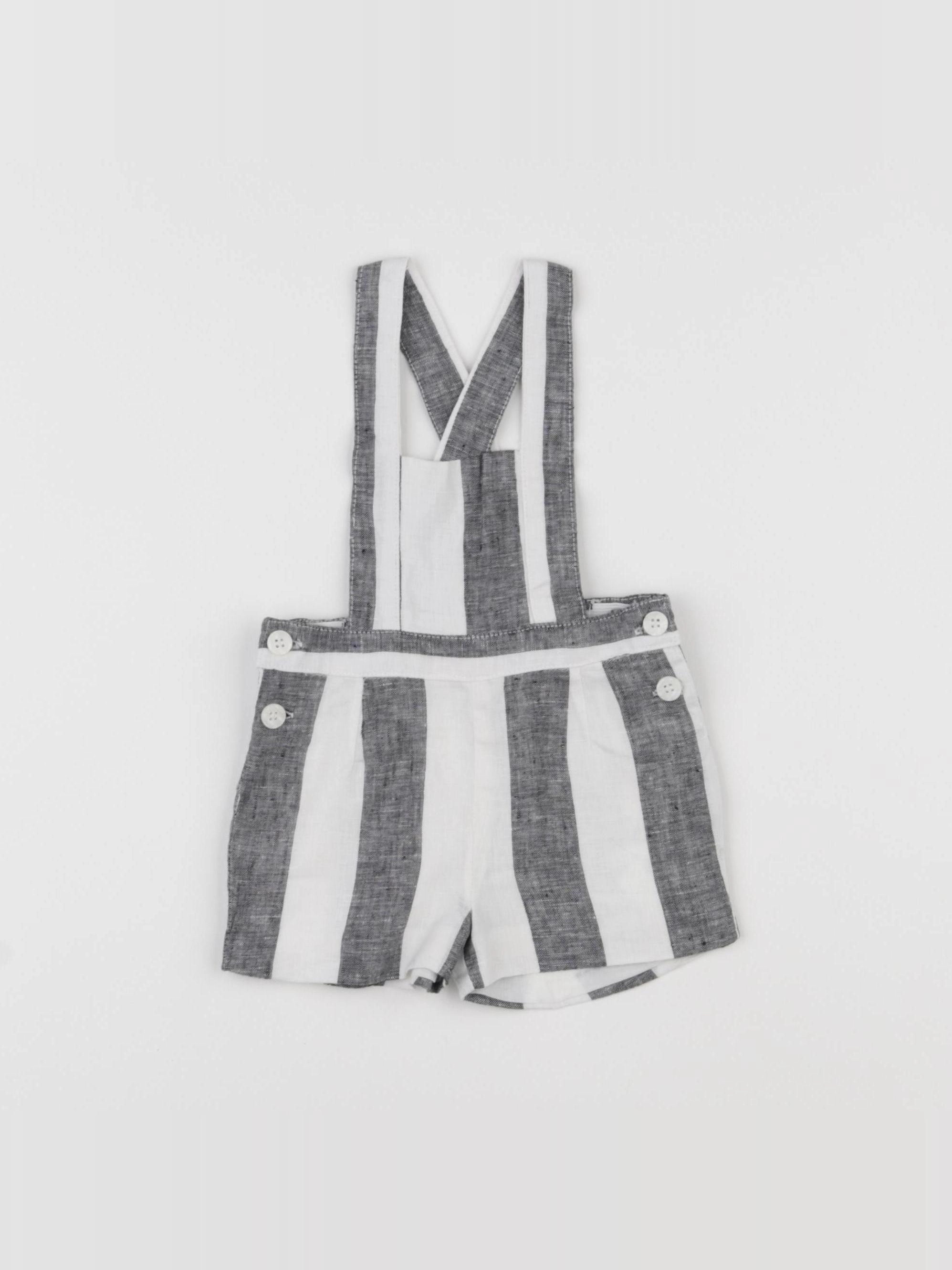 Gocco - salopette gris - 3/6 mois