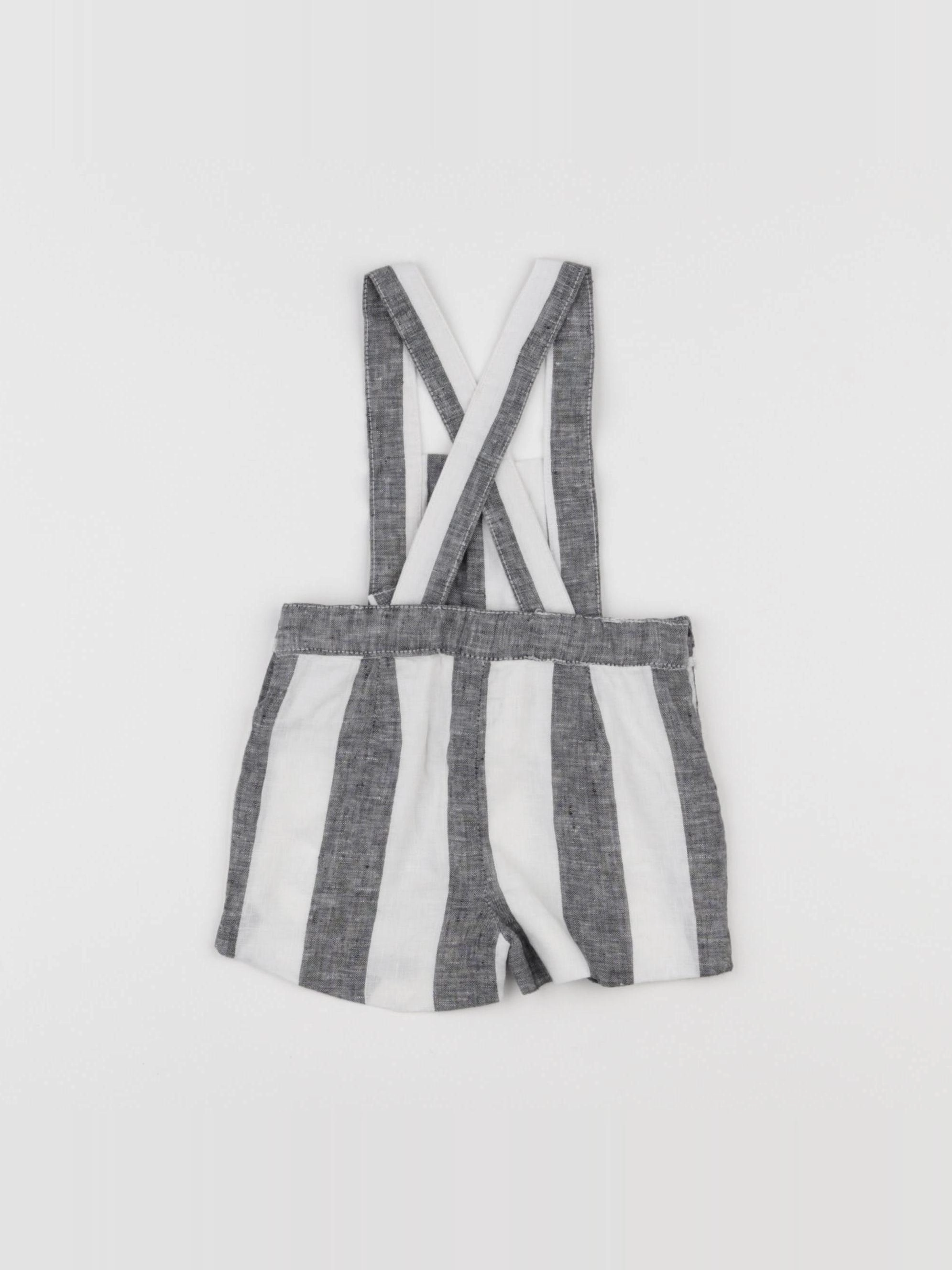 Gocco - salopette gris - 3/6 mois