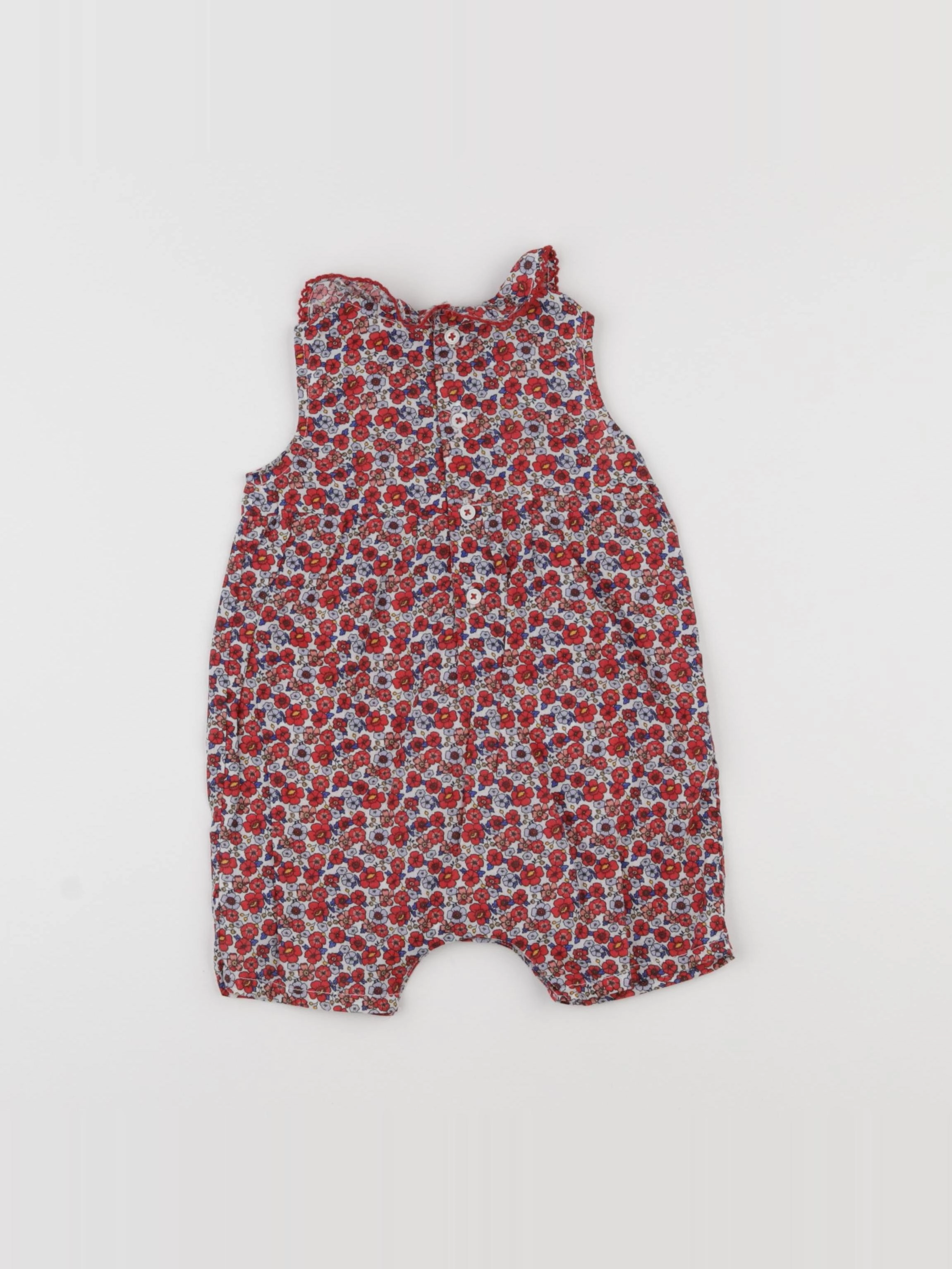 Boutchou - combinaison rouge - 6 mois