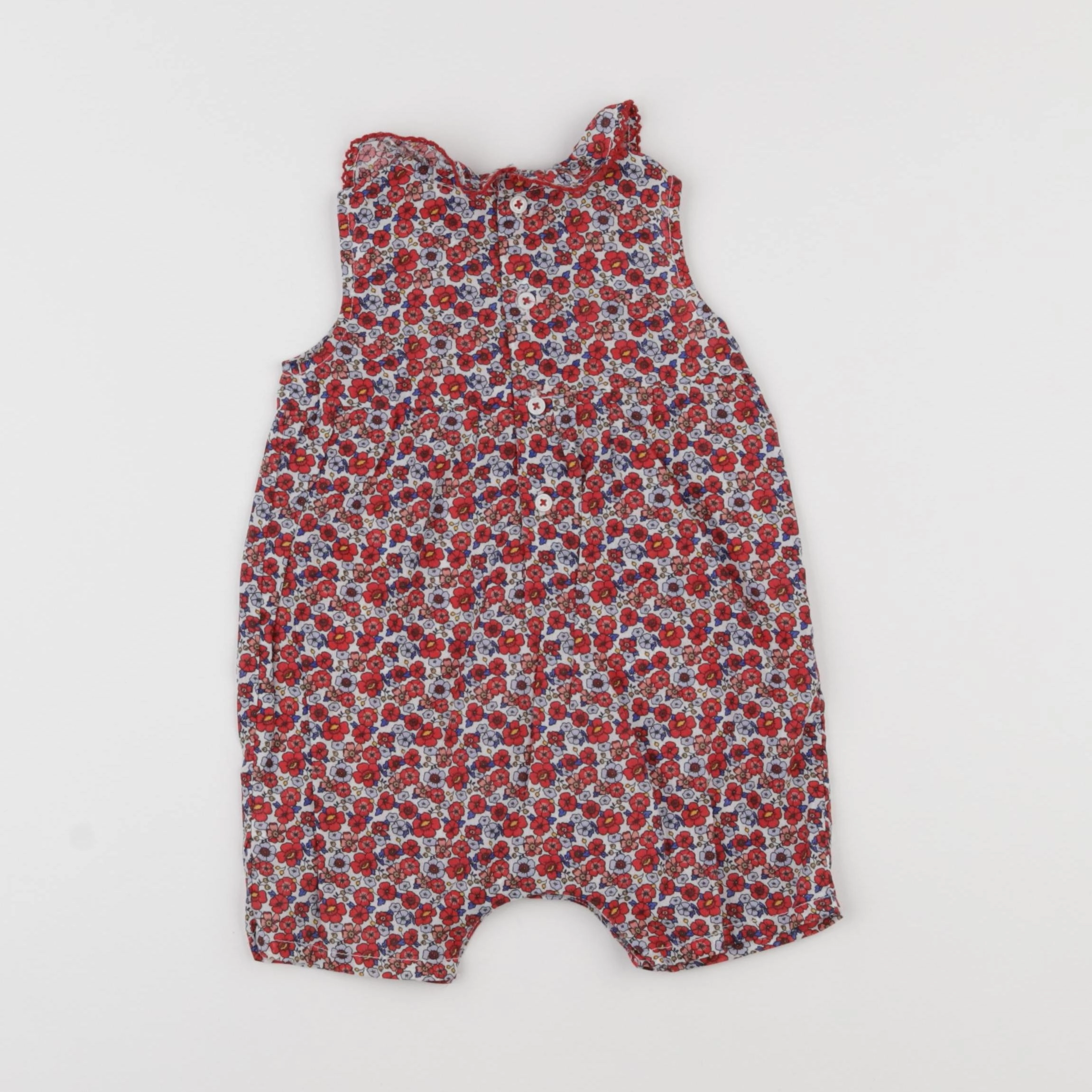 Boutchou - combinaison rouge - 6 mois