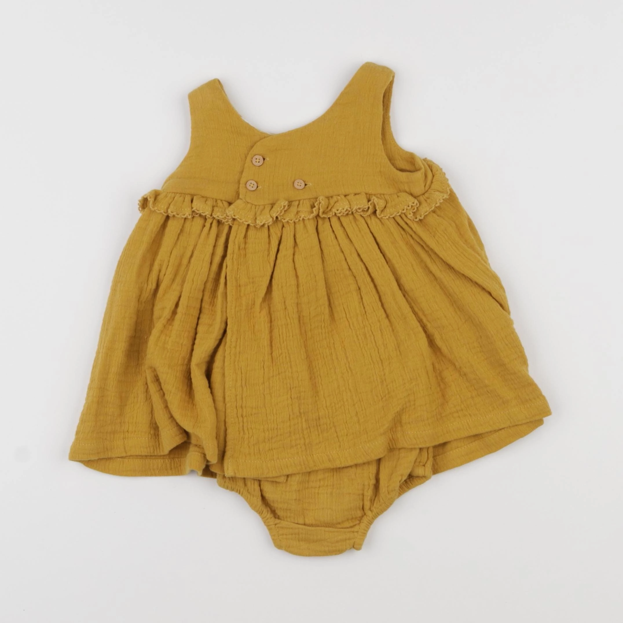 Boutchou - body robe jaune - 3 mois