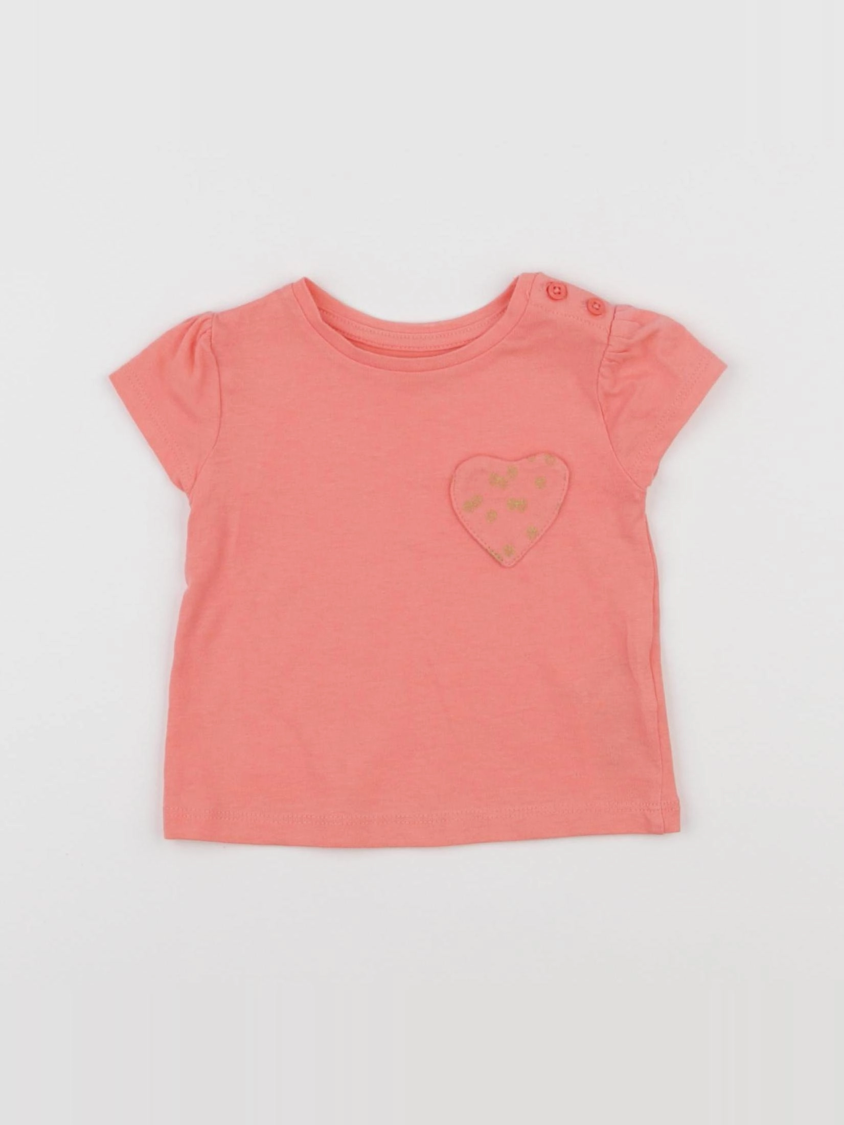 Vertbaudet - tee-shirt rose - 3 mois