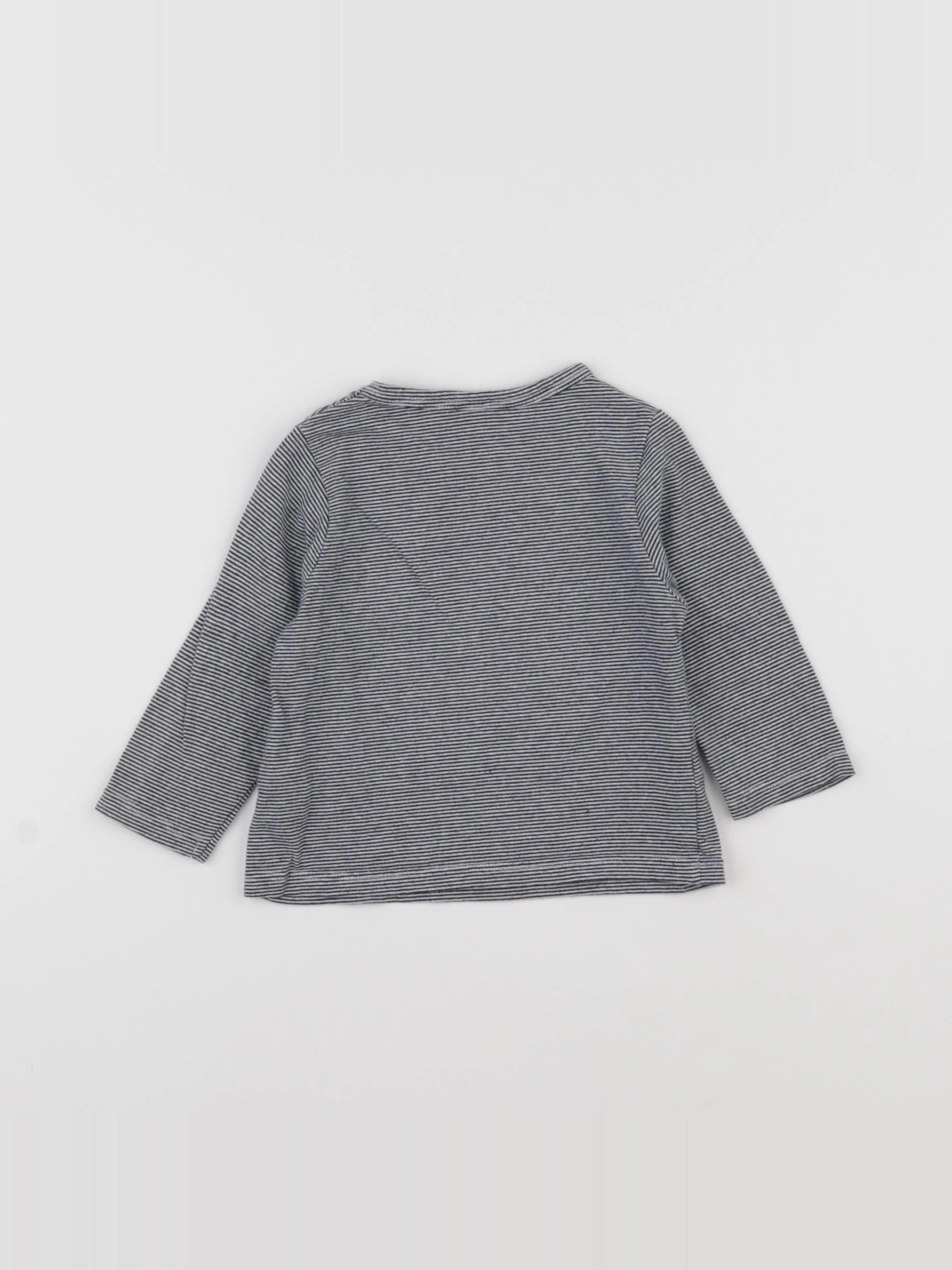 Tape à l'oeil - tee-shirt bleu - 6 mois