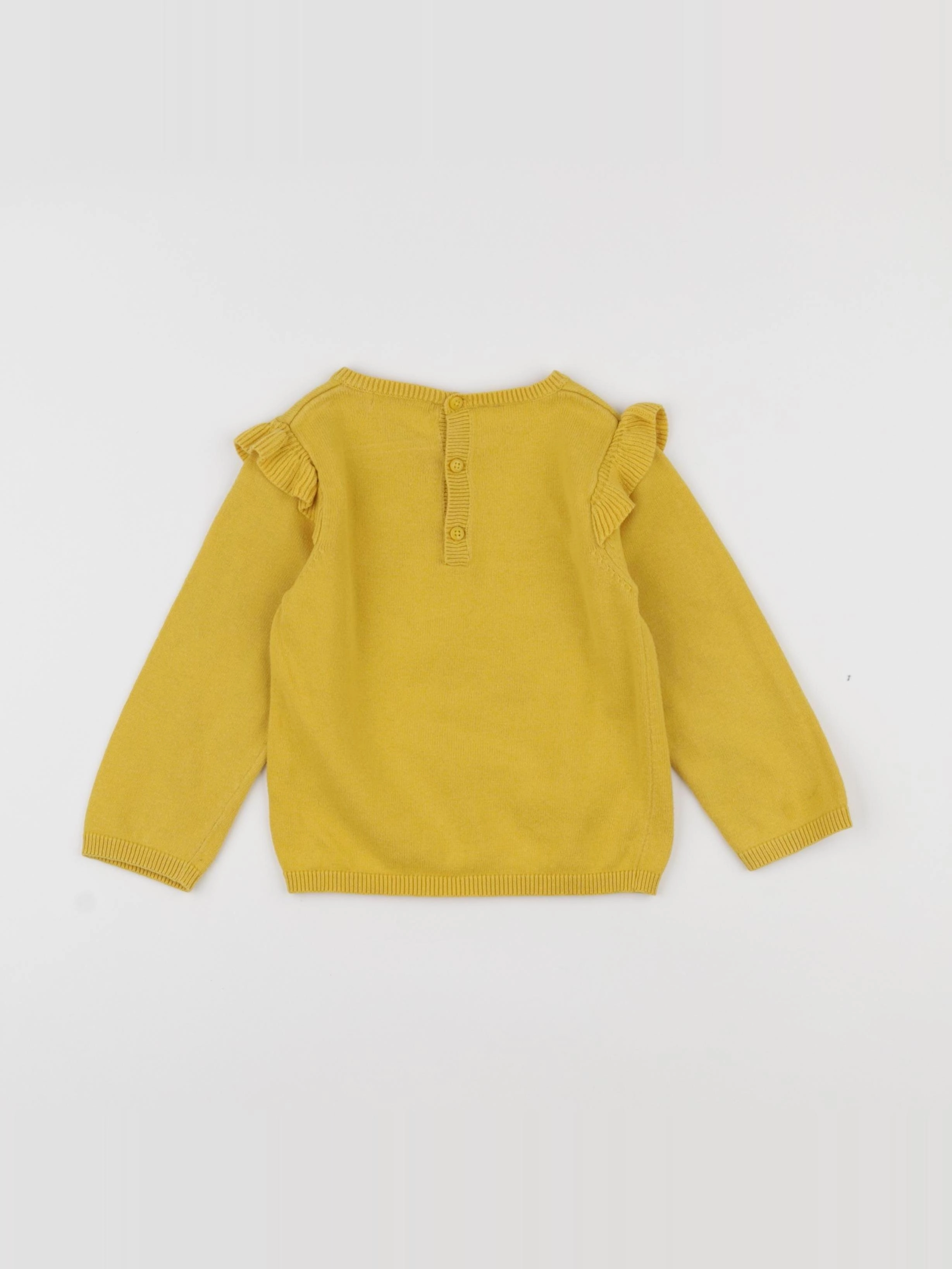 Vertbaudet - pull jaune - 18 mois