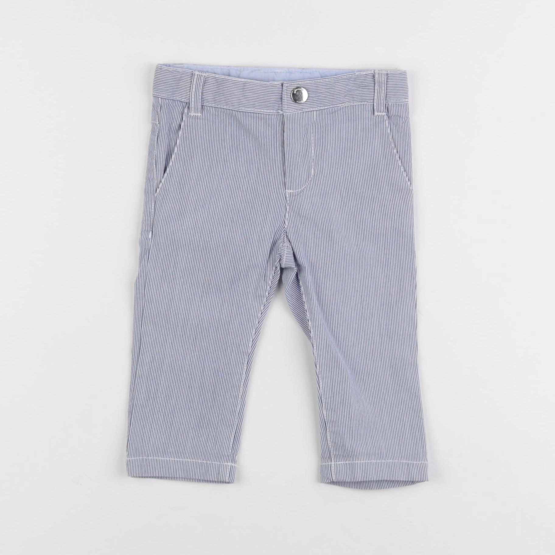 Jacadi - pantalon bleu - 12 mois