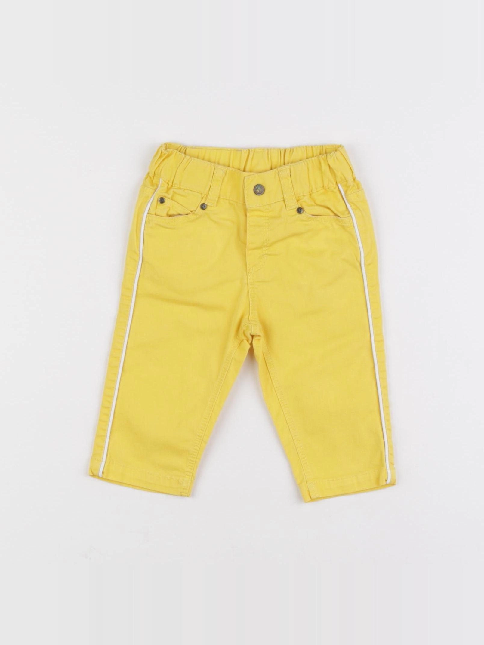 Petit Bateau - pantalon jaune - 3 mois