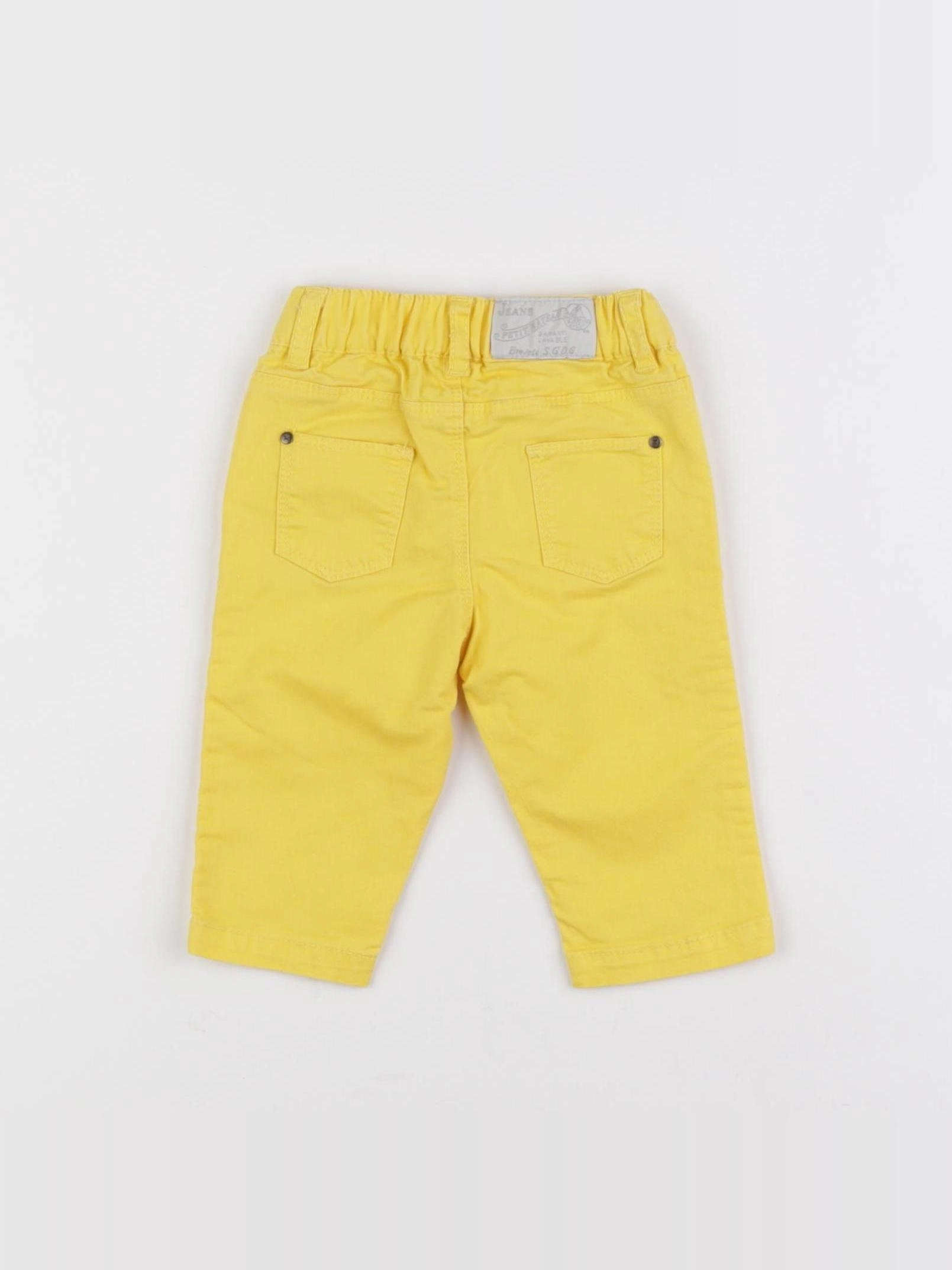 Petit Bateau - pantalon jaune - 3 mois