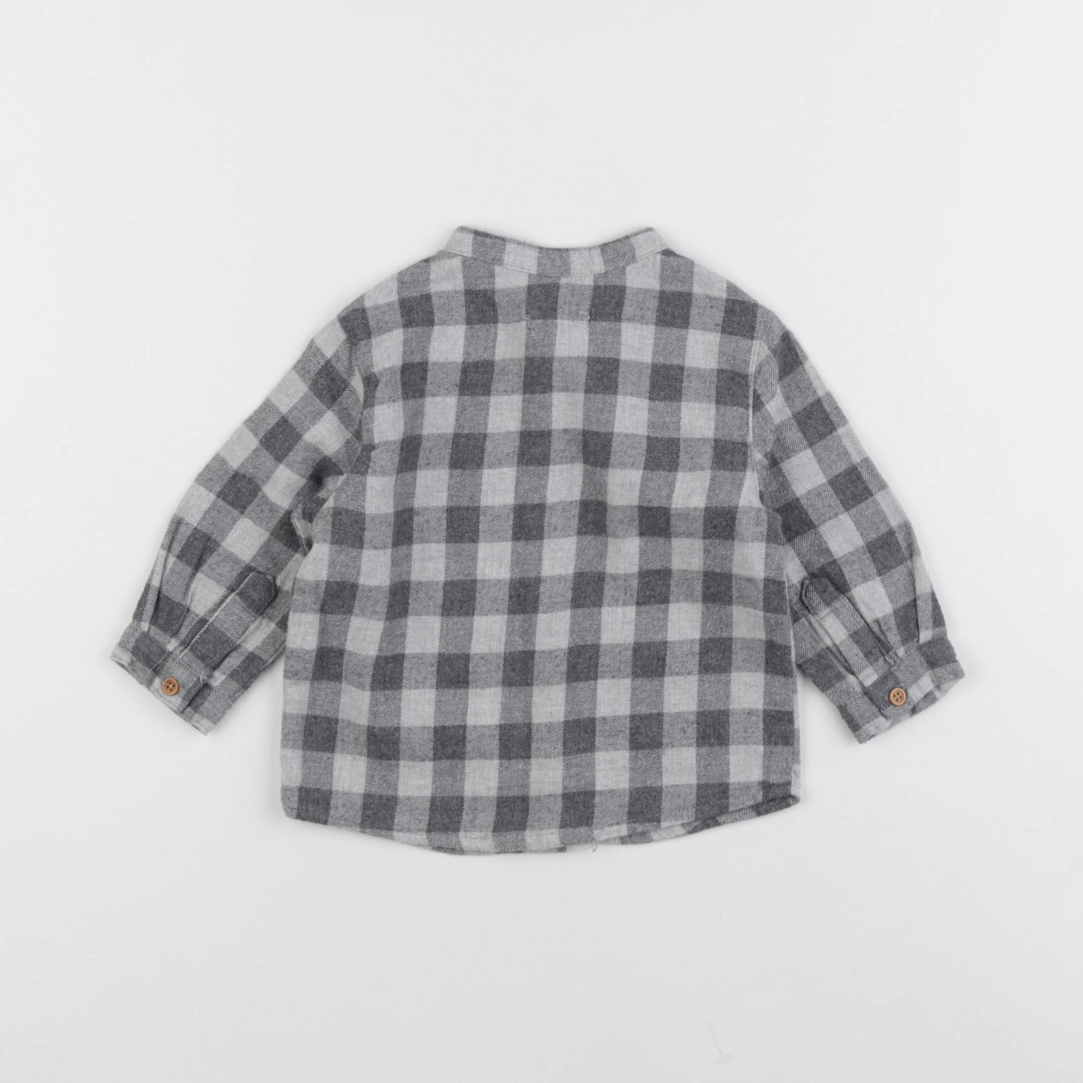 Boutchou - chemise gris - 9 mois