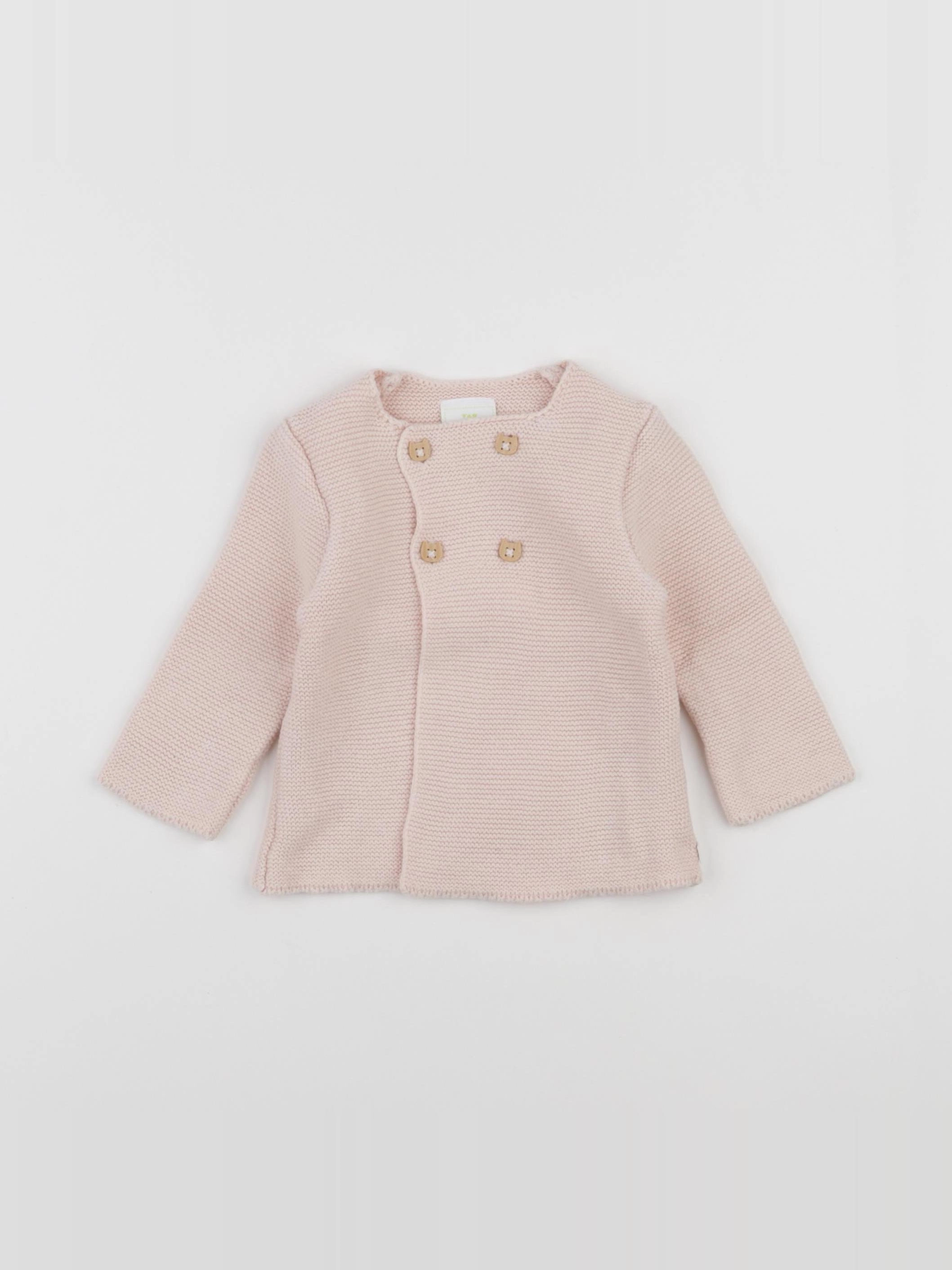 Tape à l'oeil - gilet rose - 6 mois