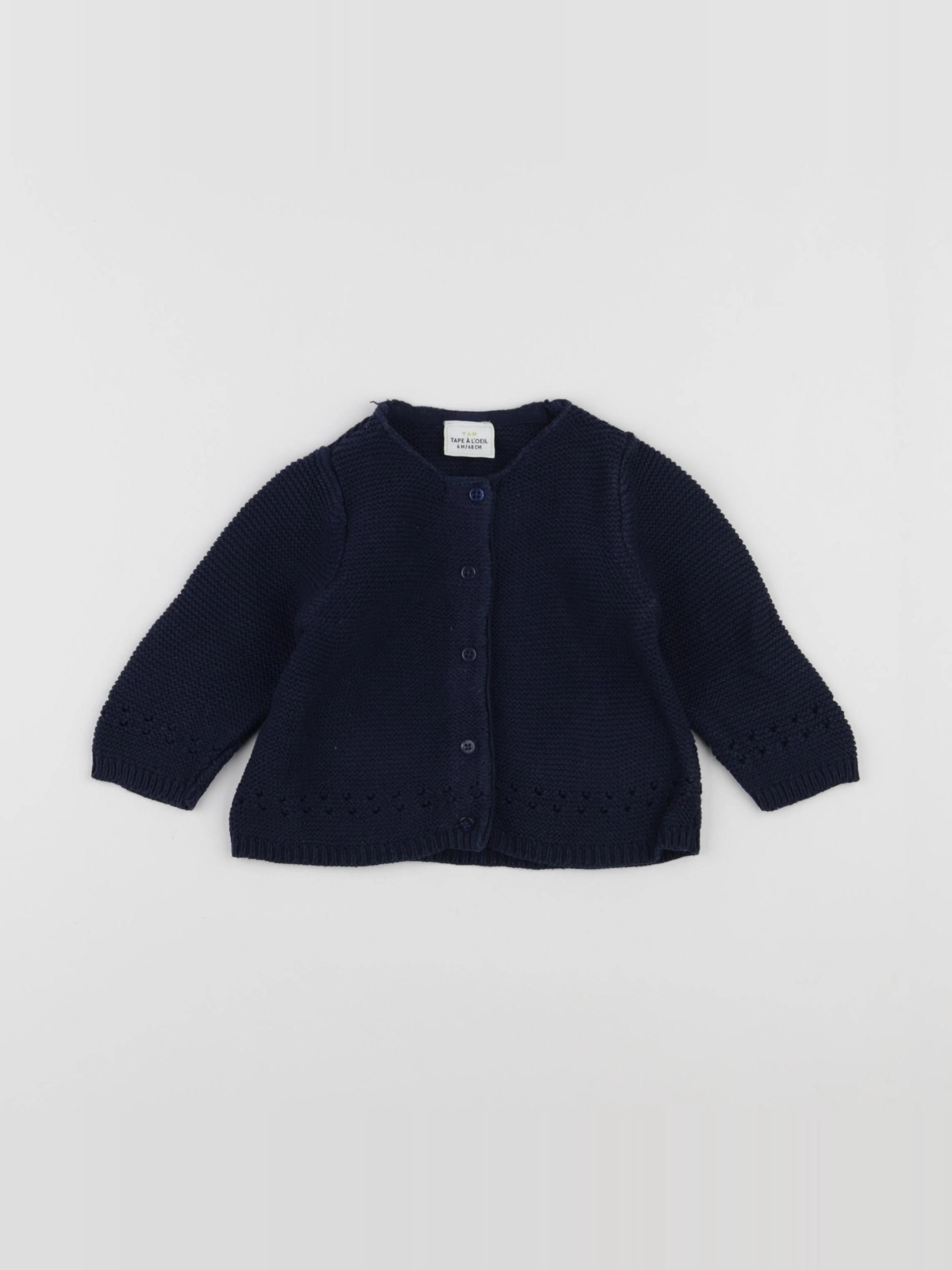 Tape à l'oeil - gilet bleu - 6 mois