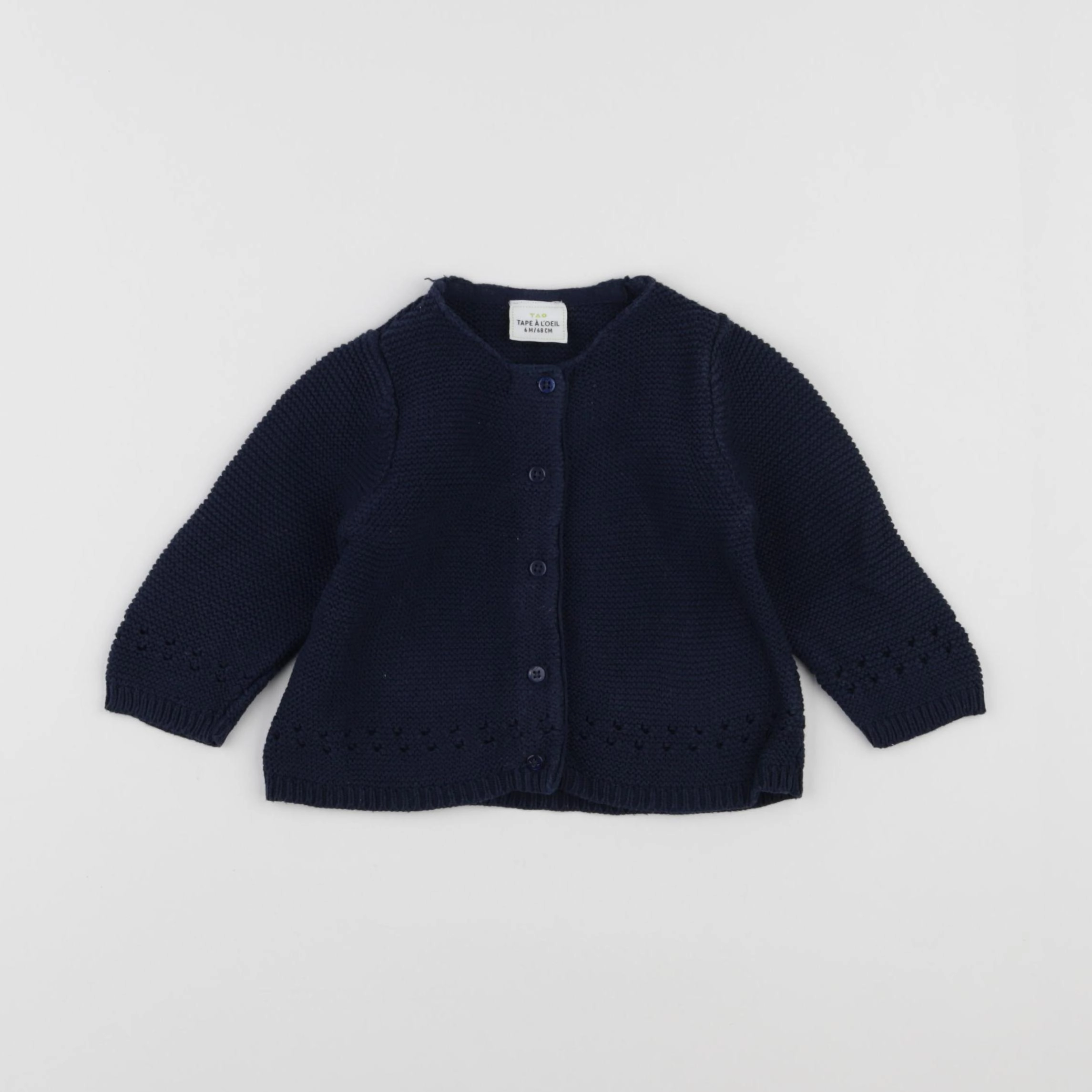 Tape à l'oeil - gilet bleu - 6 mois