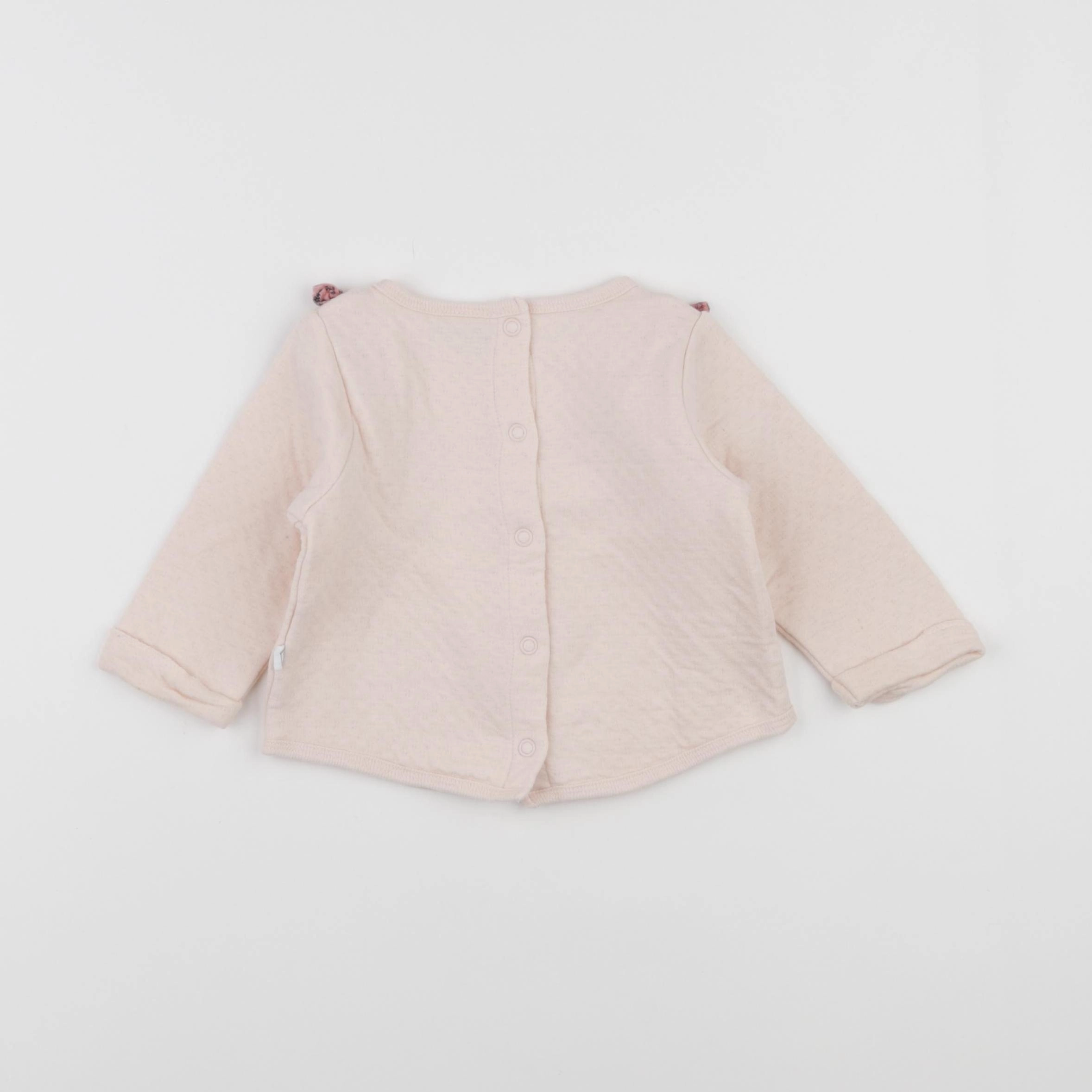 Tape à l'oeil - sweat rose - 6 mois