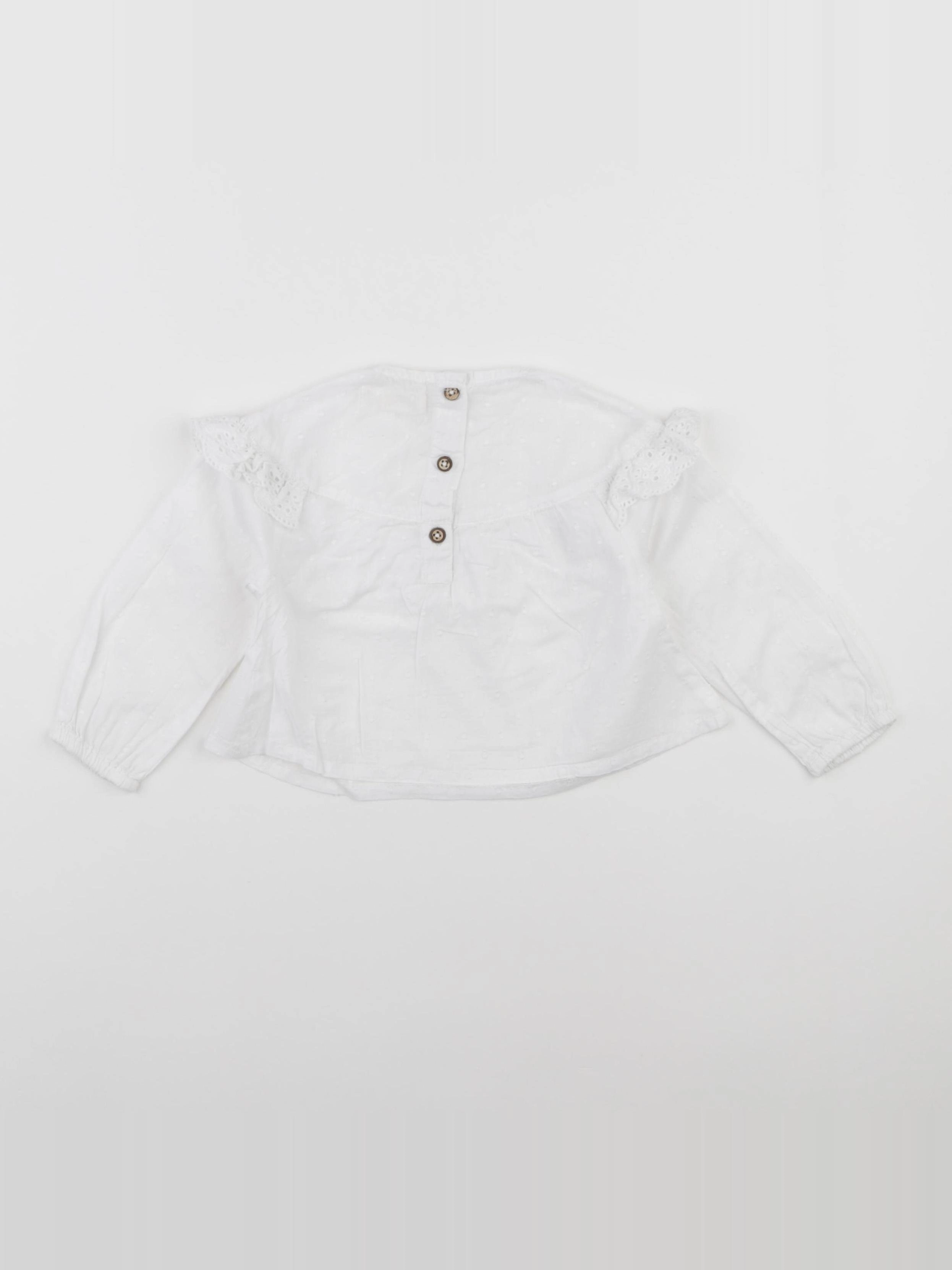 Zippy - blouse blanc - 6/9 mois
