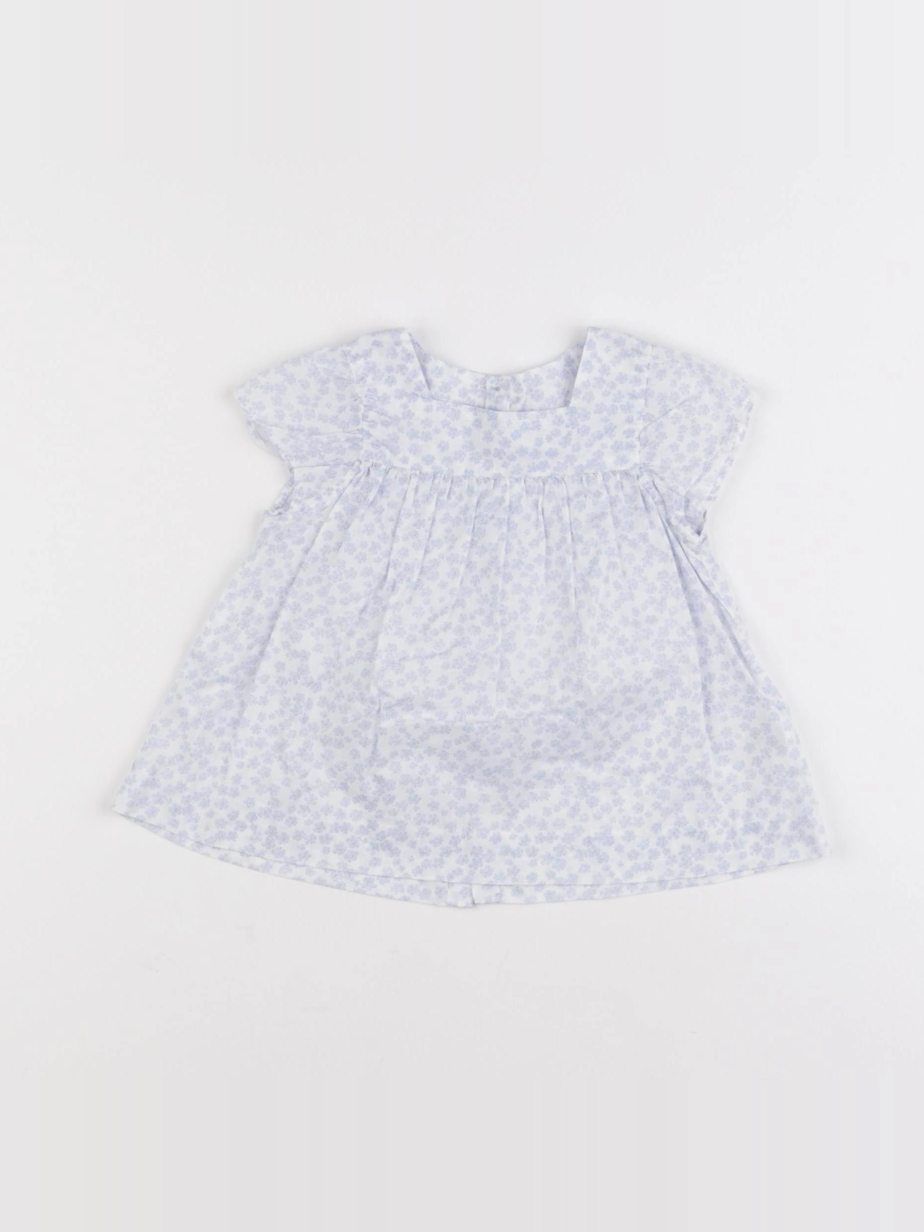 Jacadi - blouse bleu, blanc - 12 mois