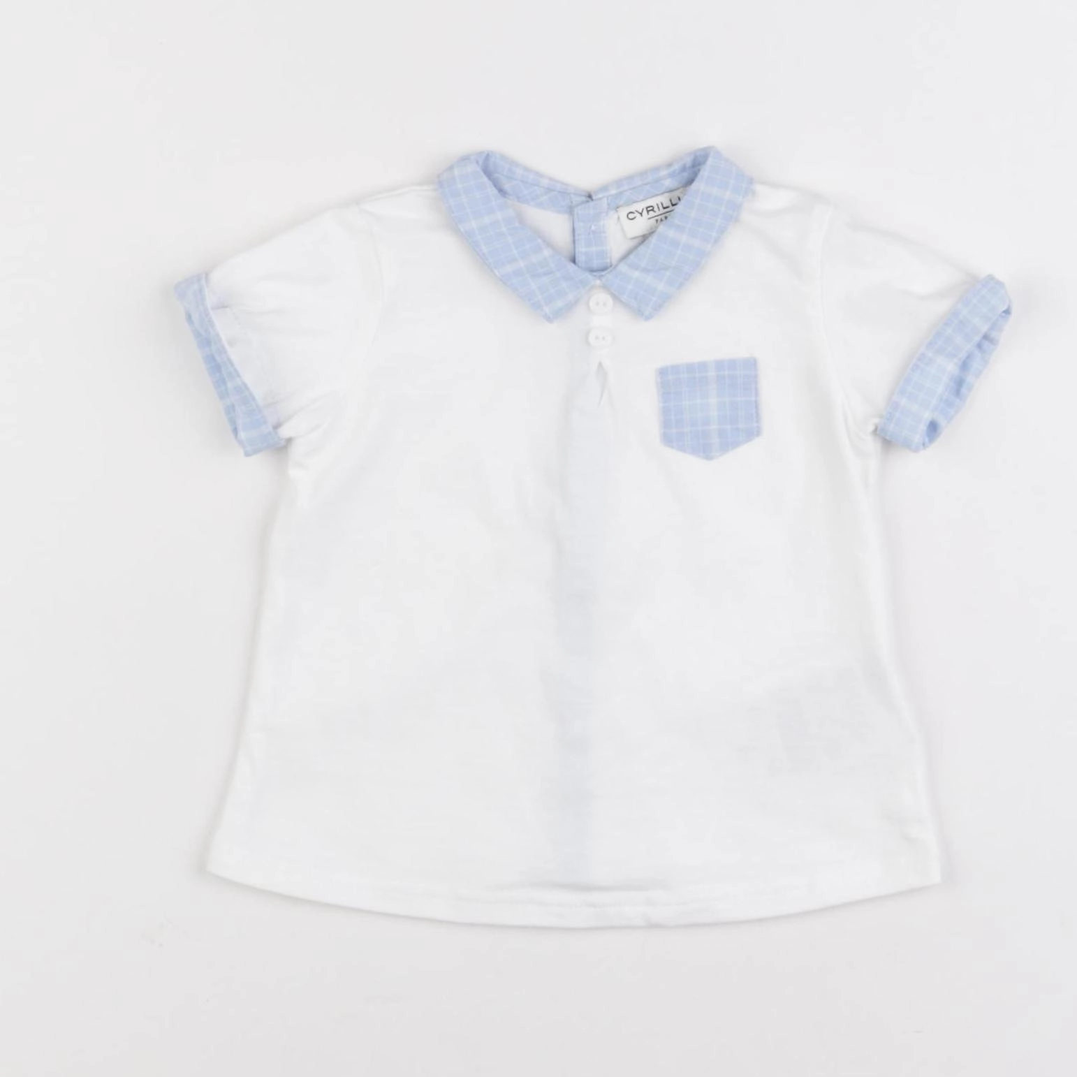 Cyrillus - tee-shirt blanc - 6 mois
