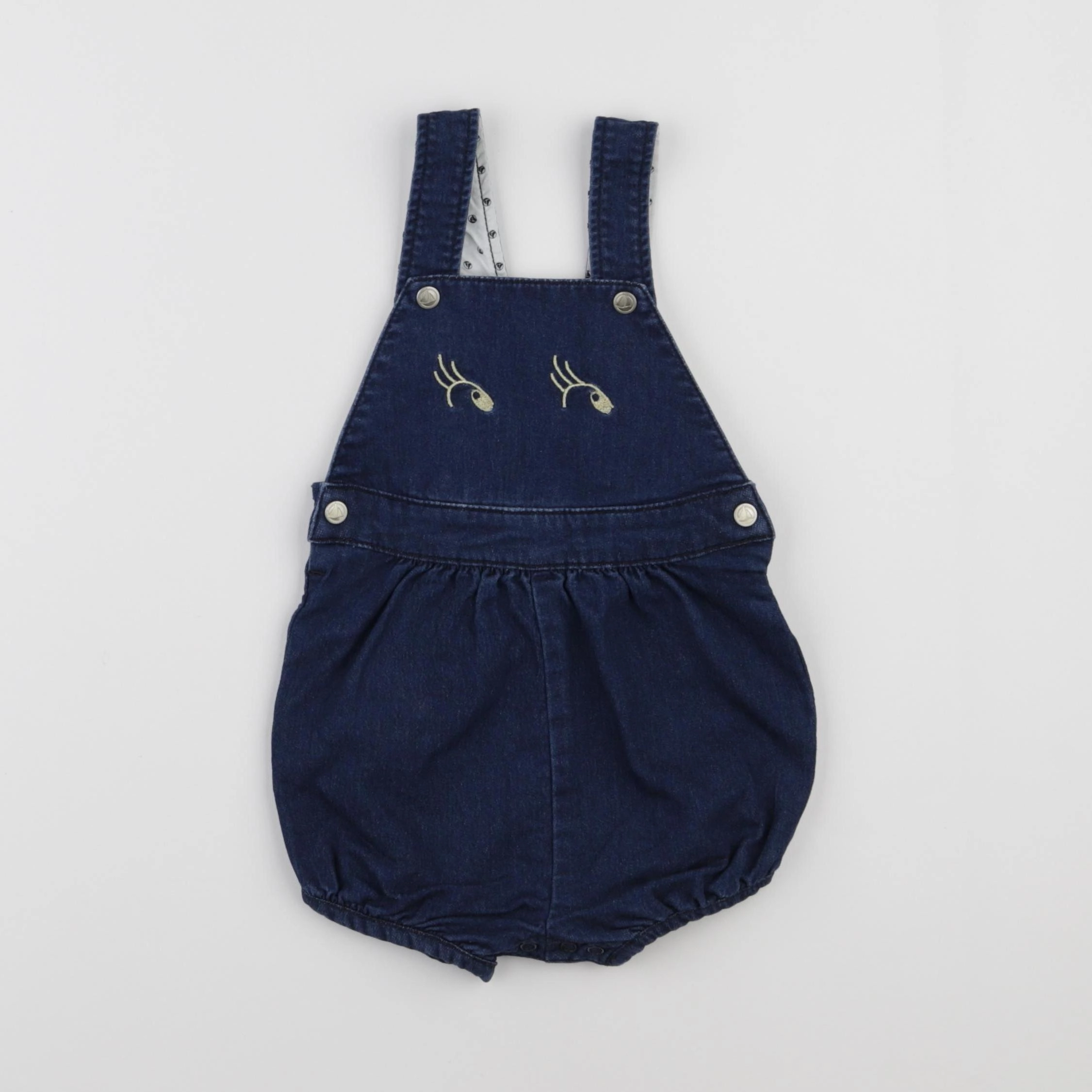Petit Bateau - combinaison bleu - 12 mois
