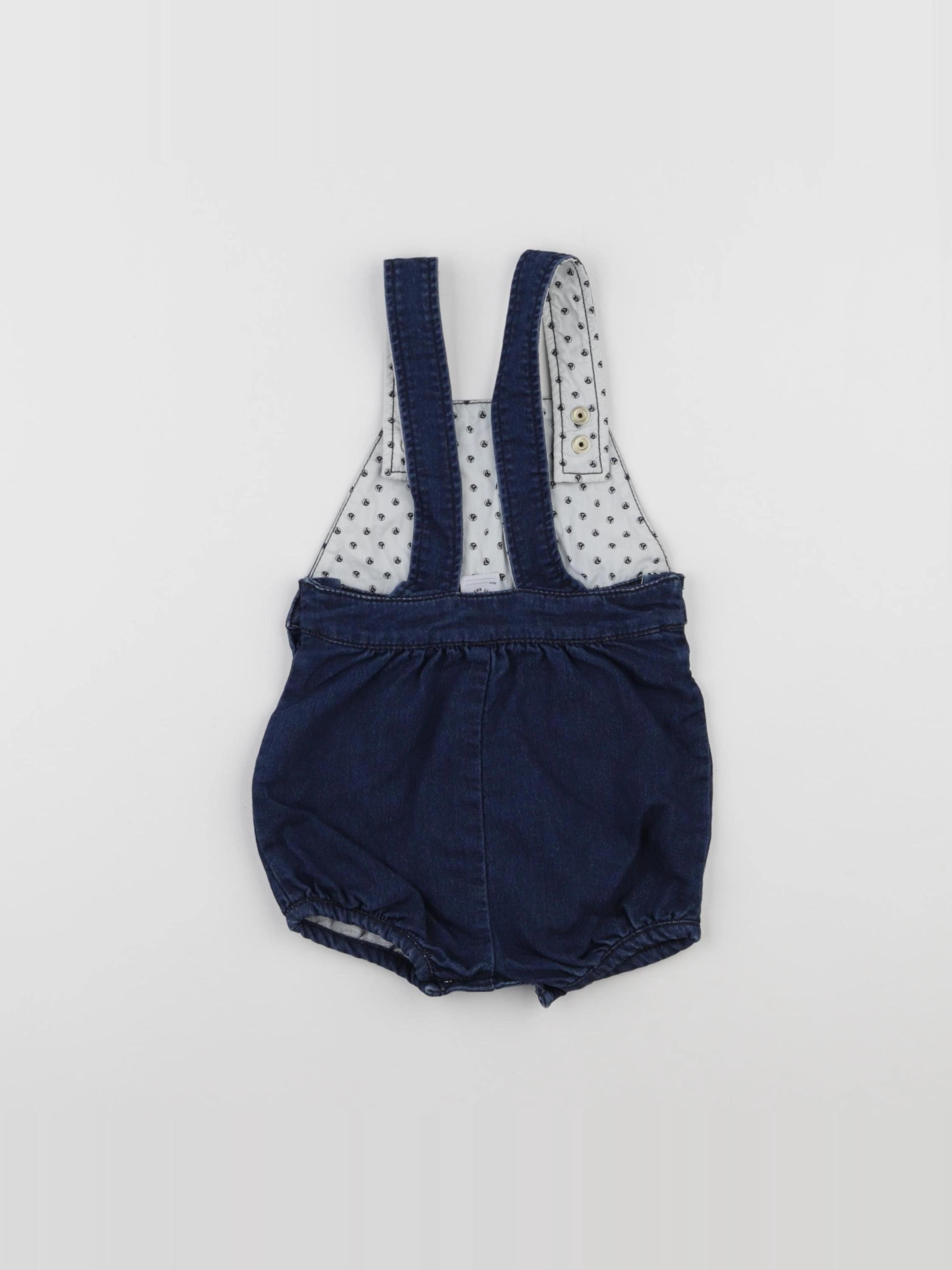 Petit Bateau - combinaison bleu - 12 mois