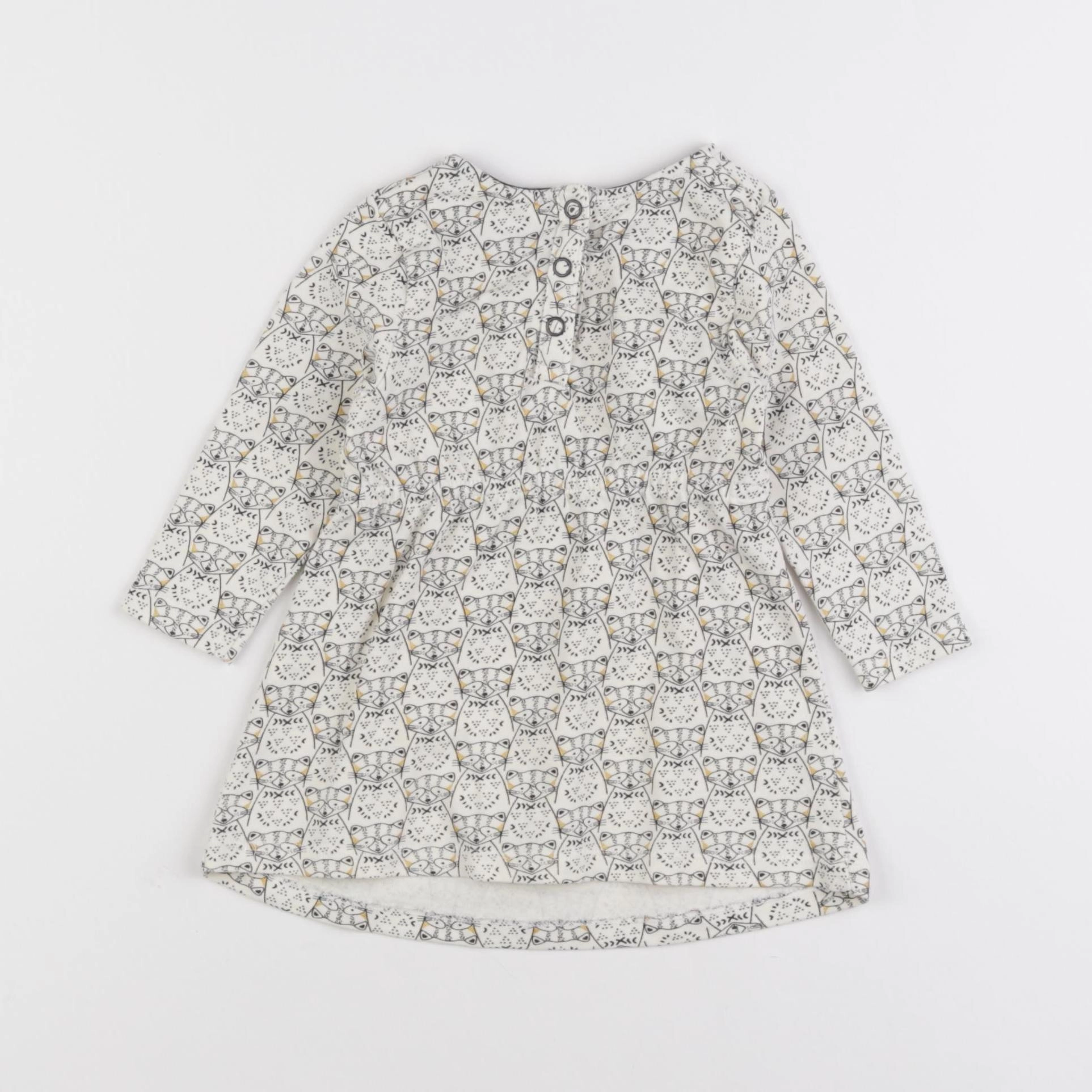 Tape à l'oeil - robe beige, blanc - 6 mois