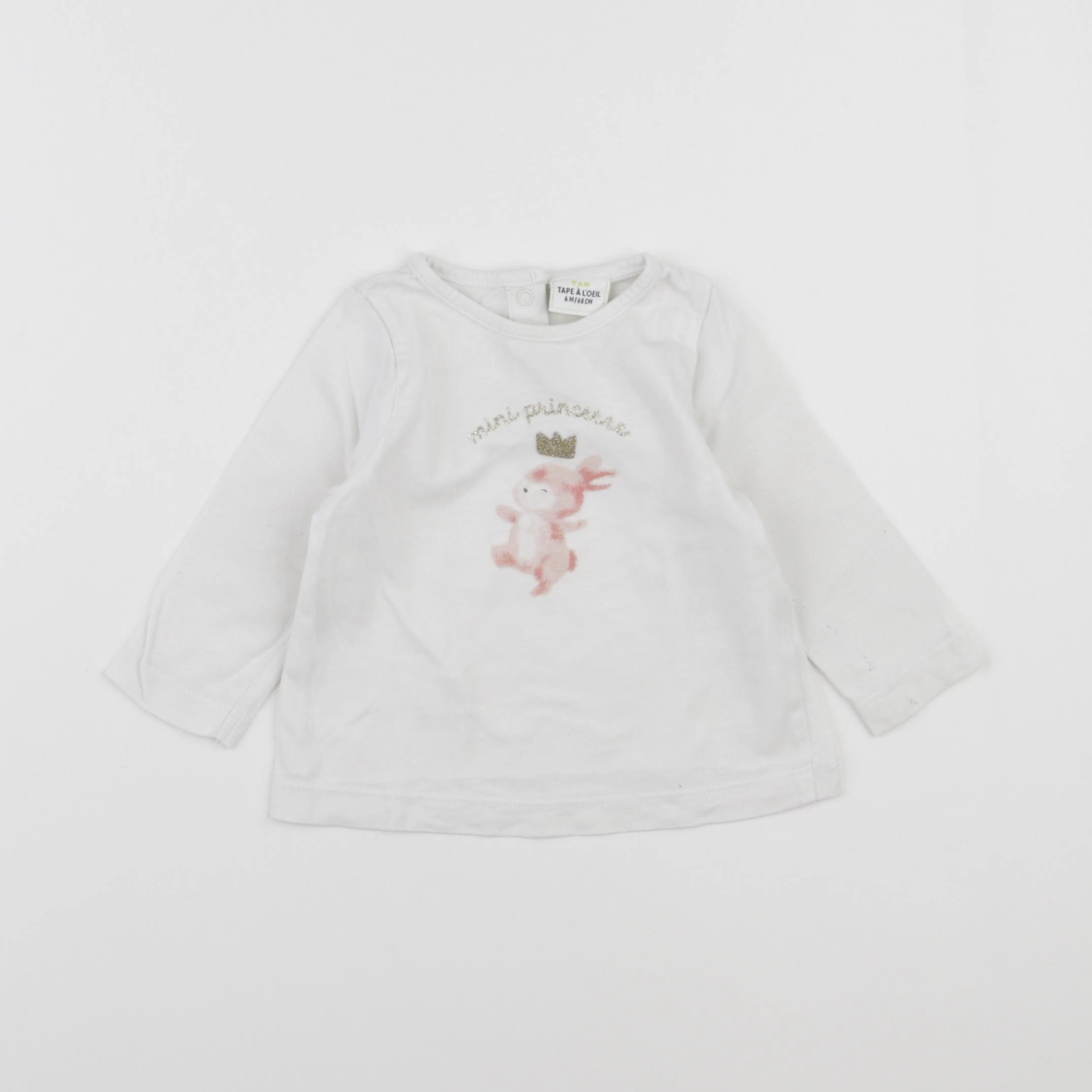 Tape à l'oeil - tee-shirt blanc - 6 mois
