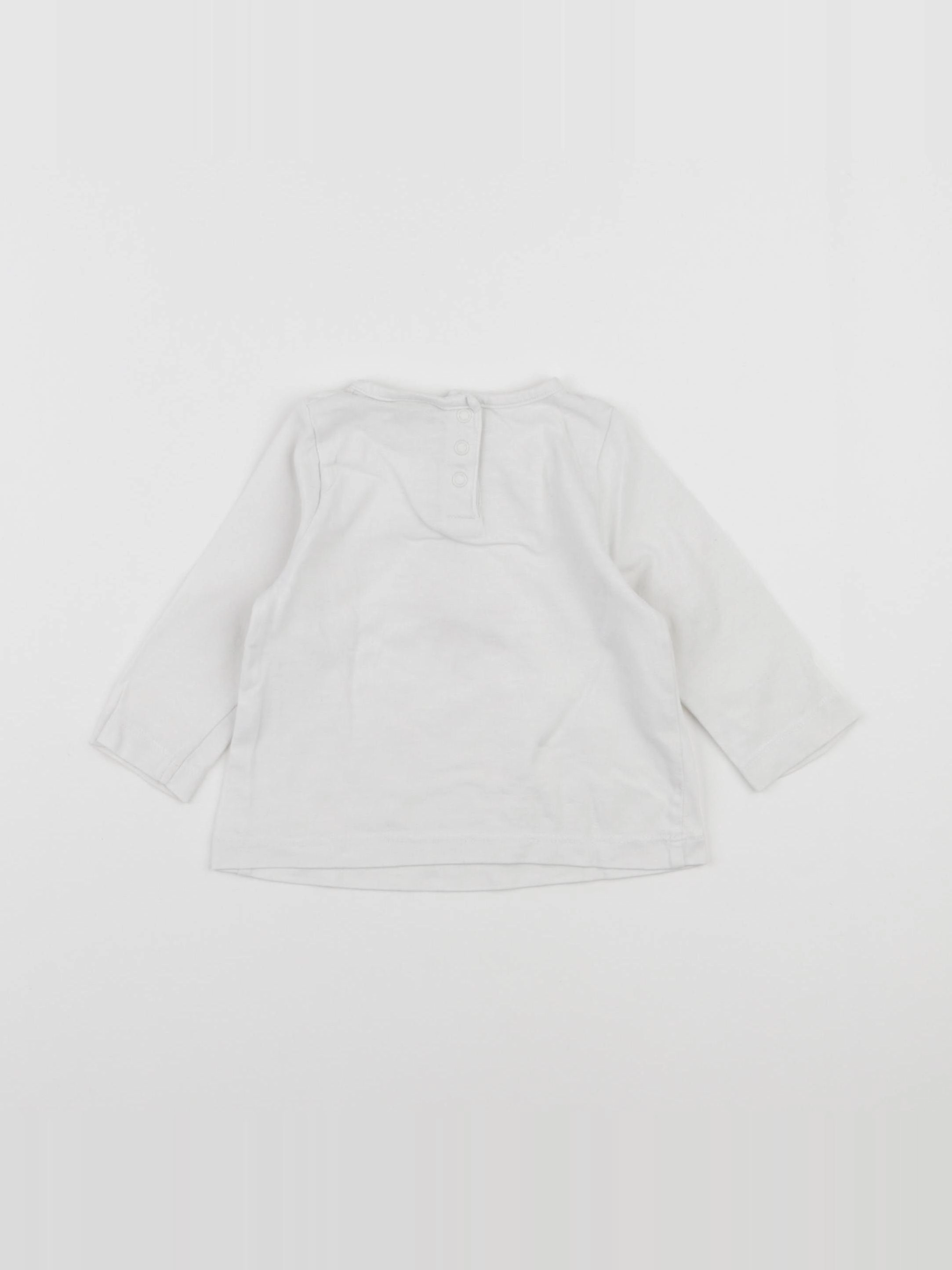 Tape à l'oeil - tee-shirt blanc - 6 mois