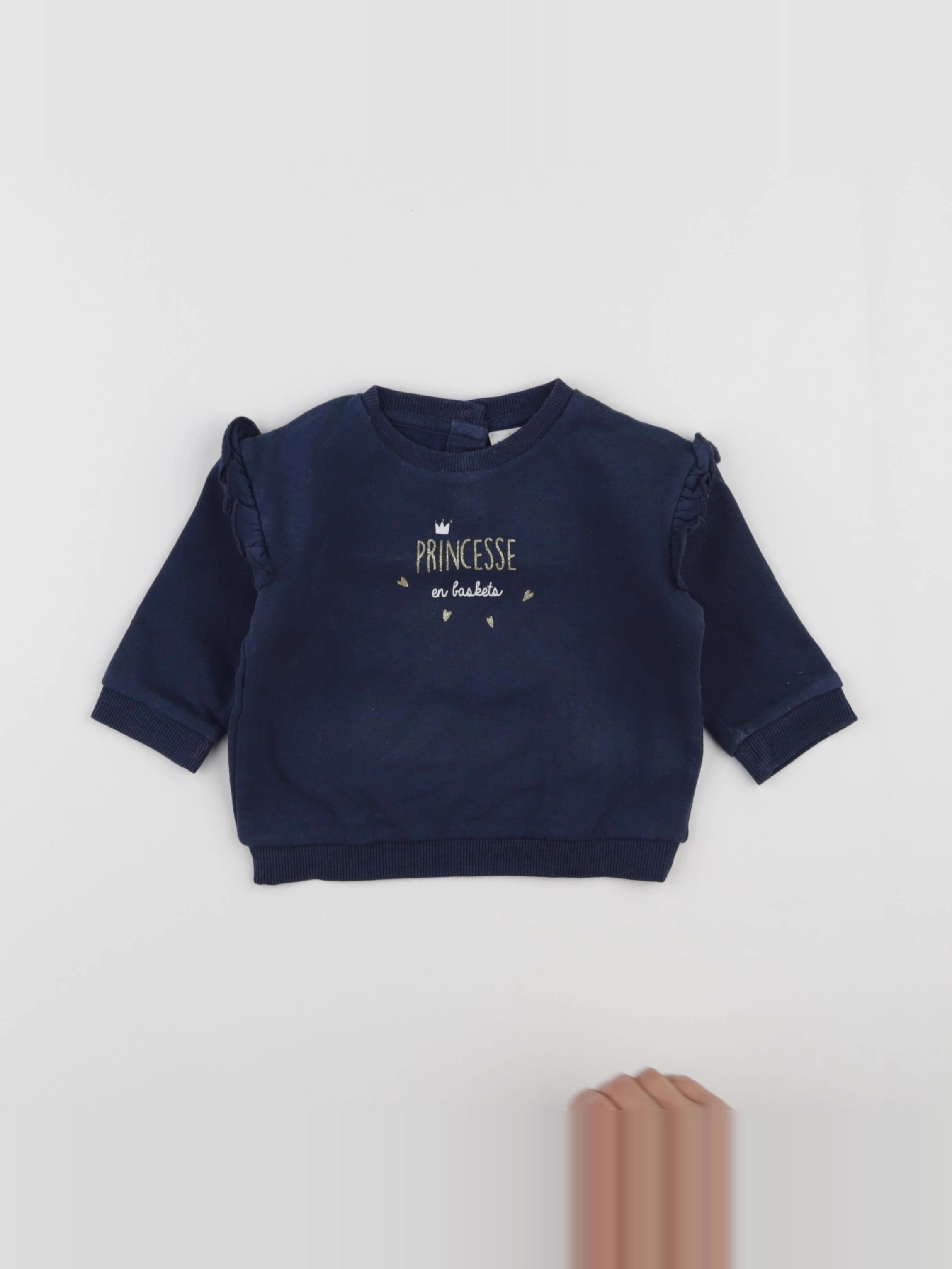 Tape à l'oeil - sweat bleu - 6 mois