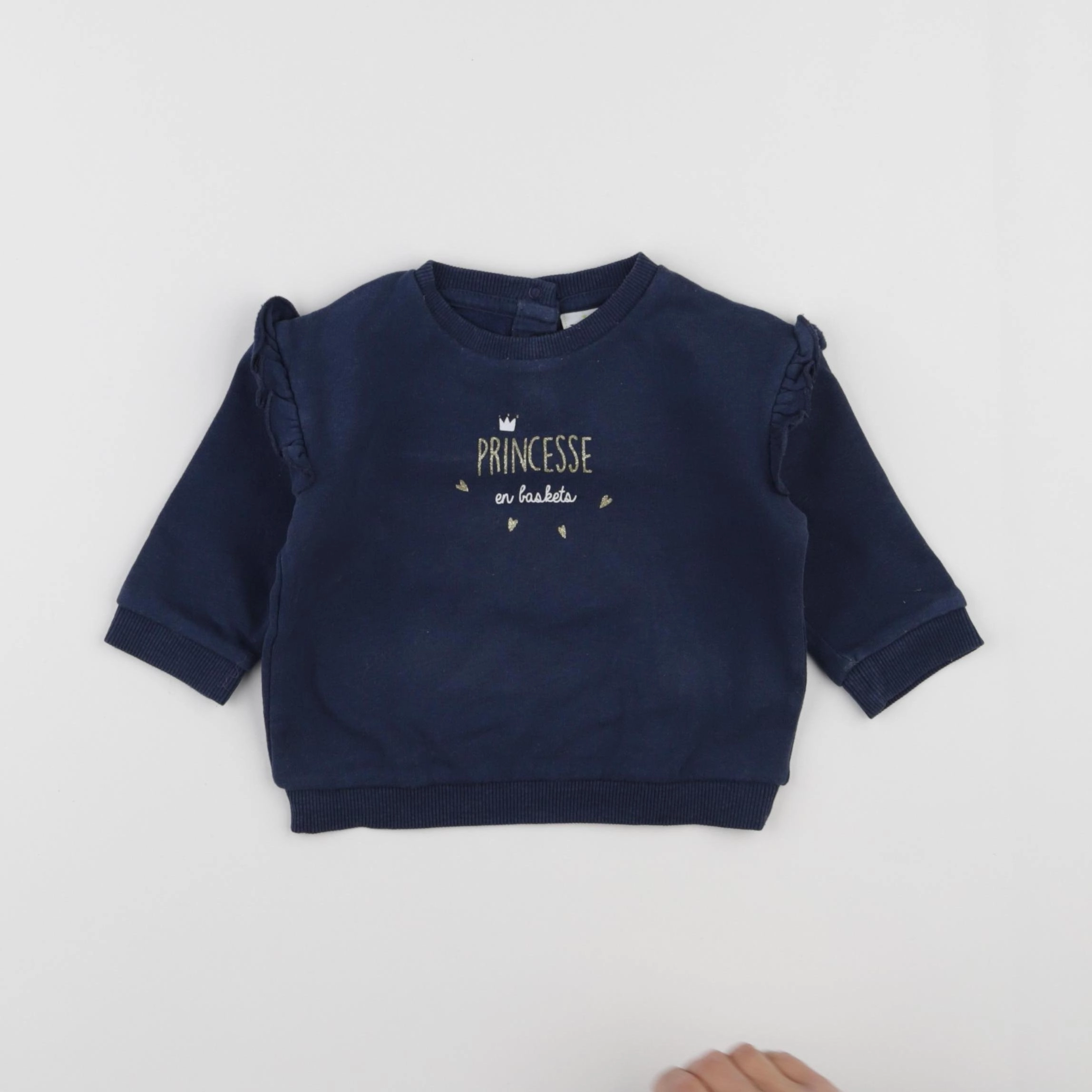 Tape à l'oeil - sweat bleu - 6 mois