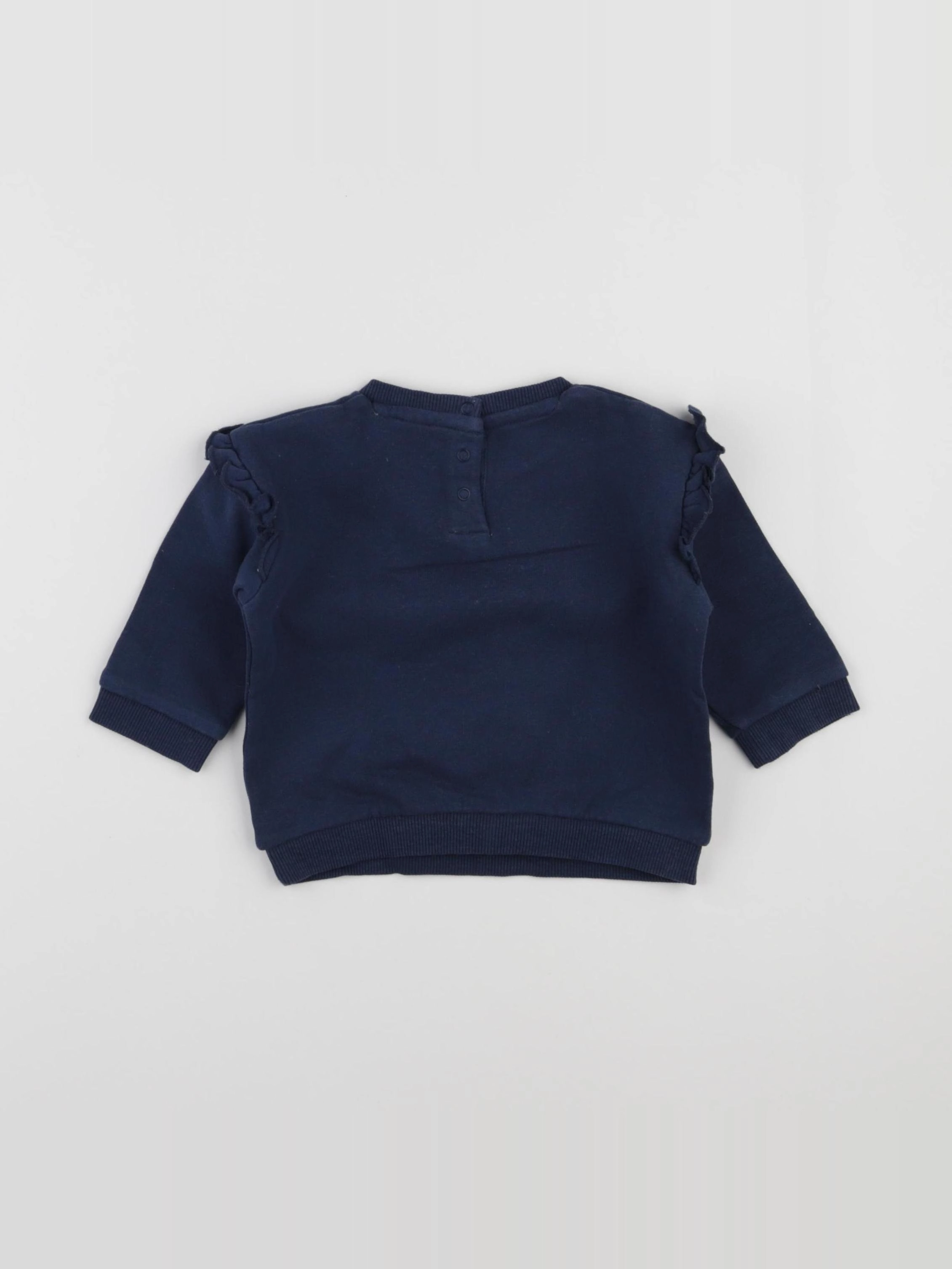 Tape à l'oeil - sweat bleu - 6 mois