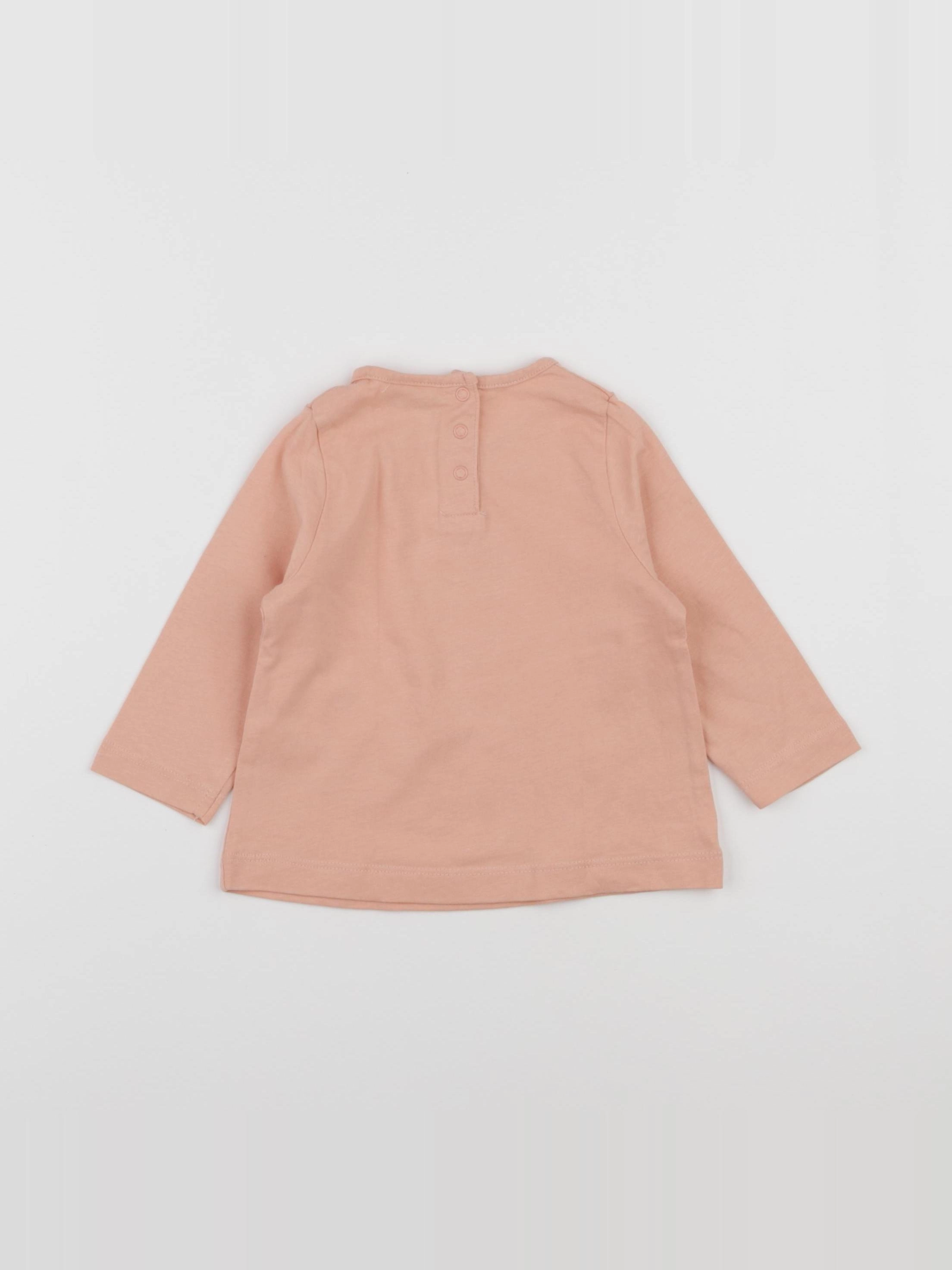 Tape à l'oeil - tee-shirt rose - 12 mois