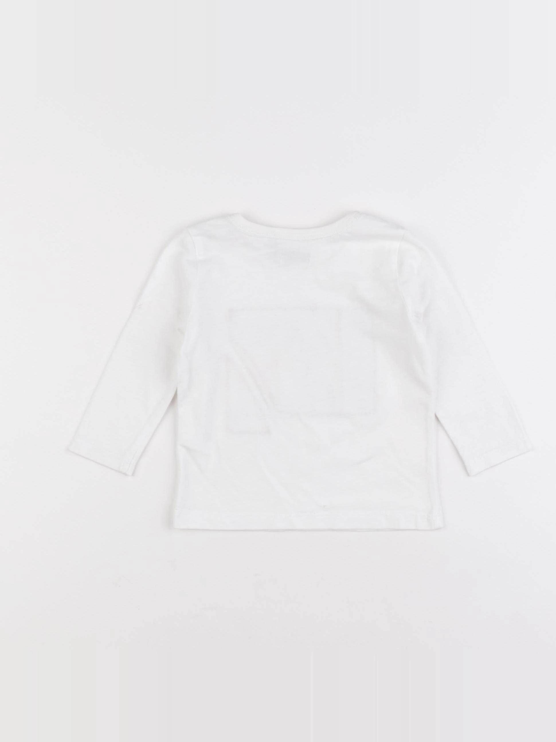 IKKS - tee-shirt blanc - 6 mois
