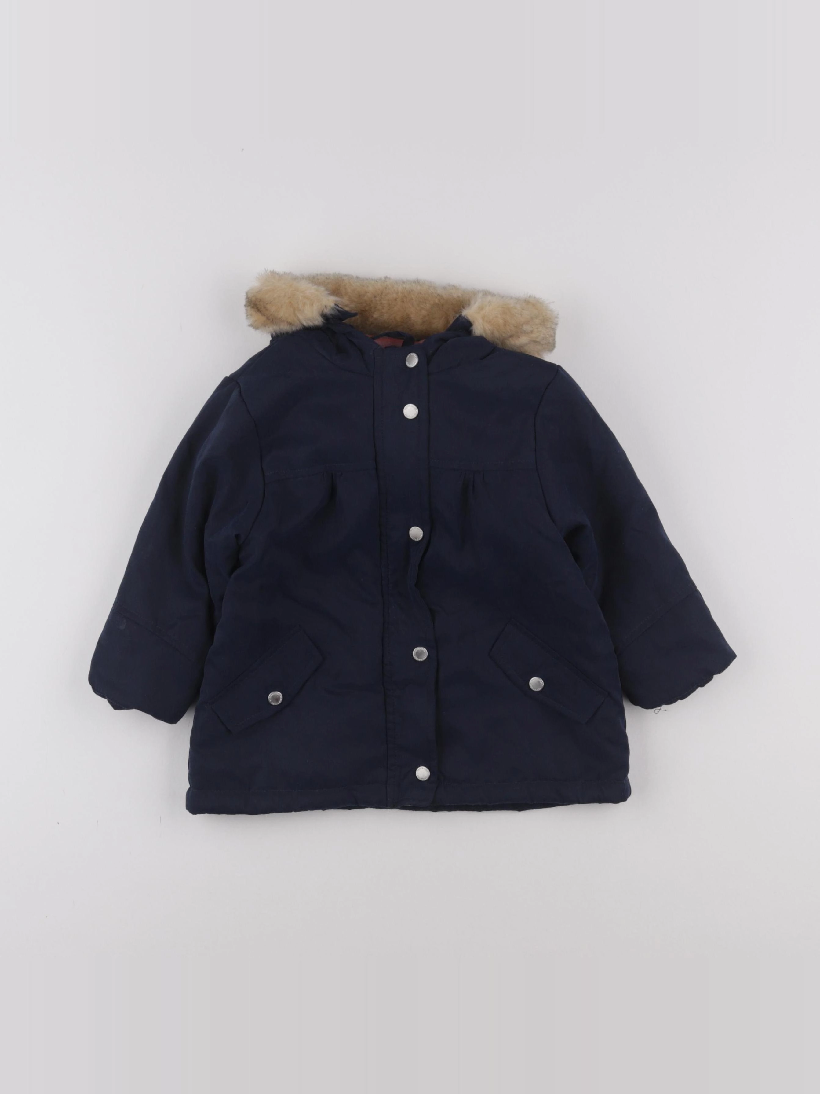 Vertbaudet - manteau bleu - 18 mois