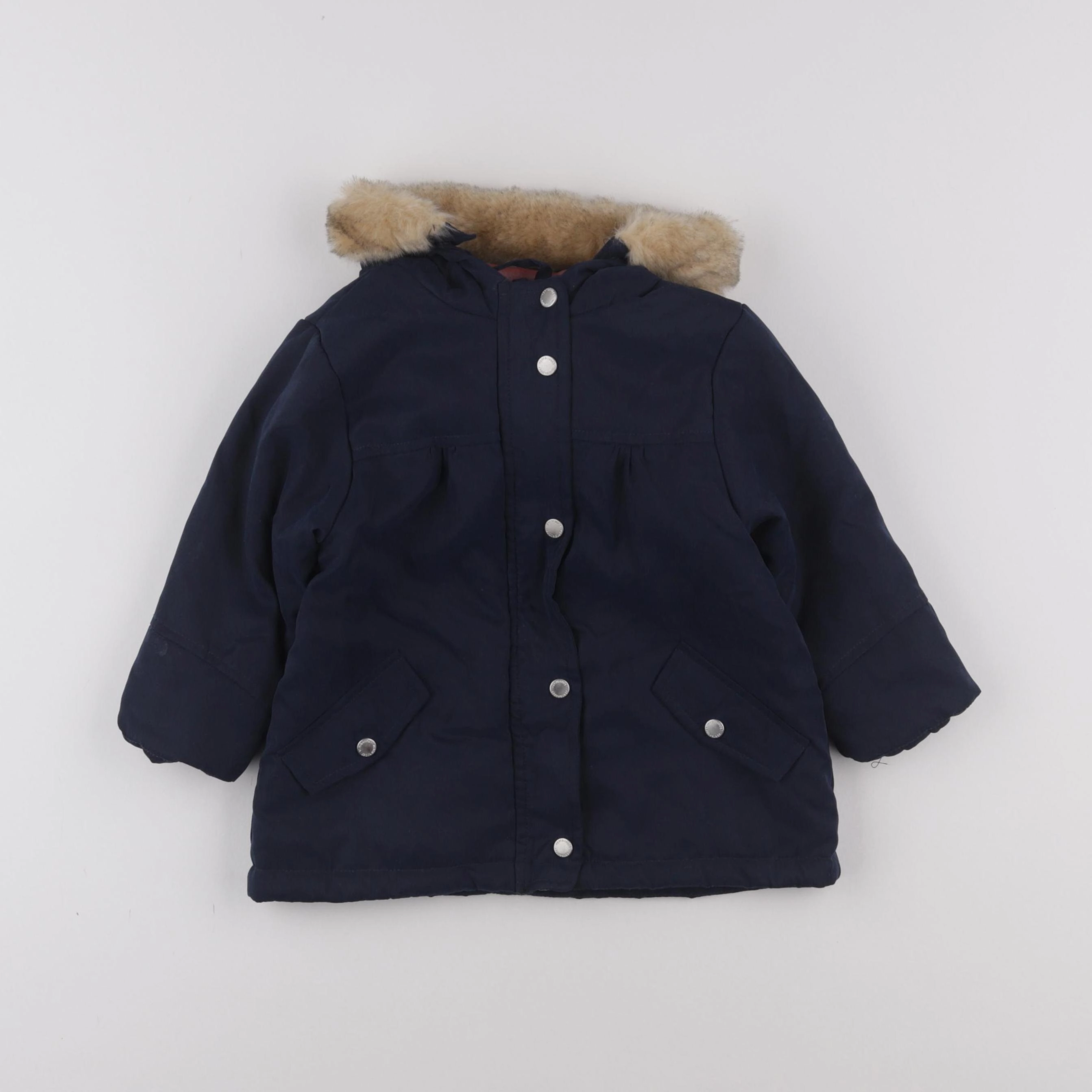 Vertbaudet - manteau bleu - 18 mois