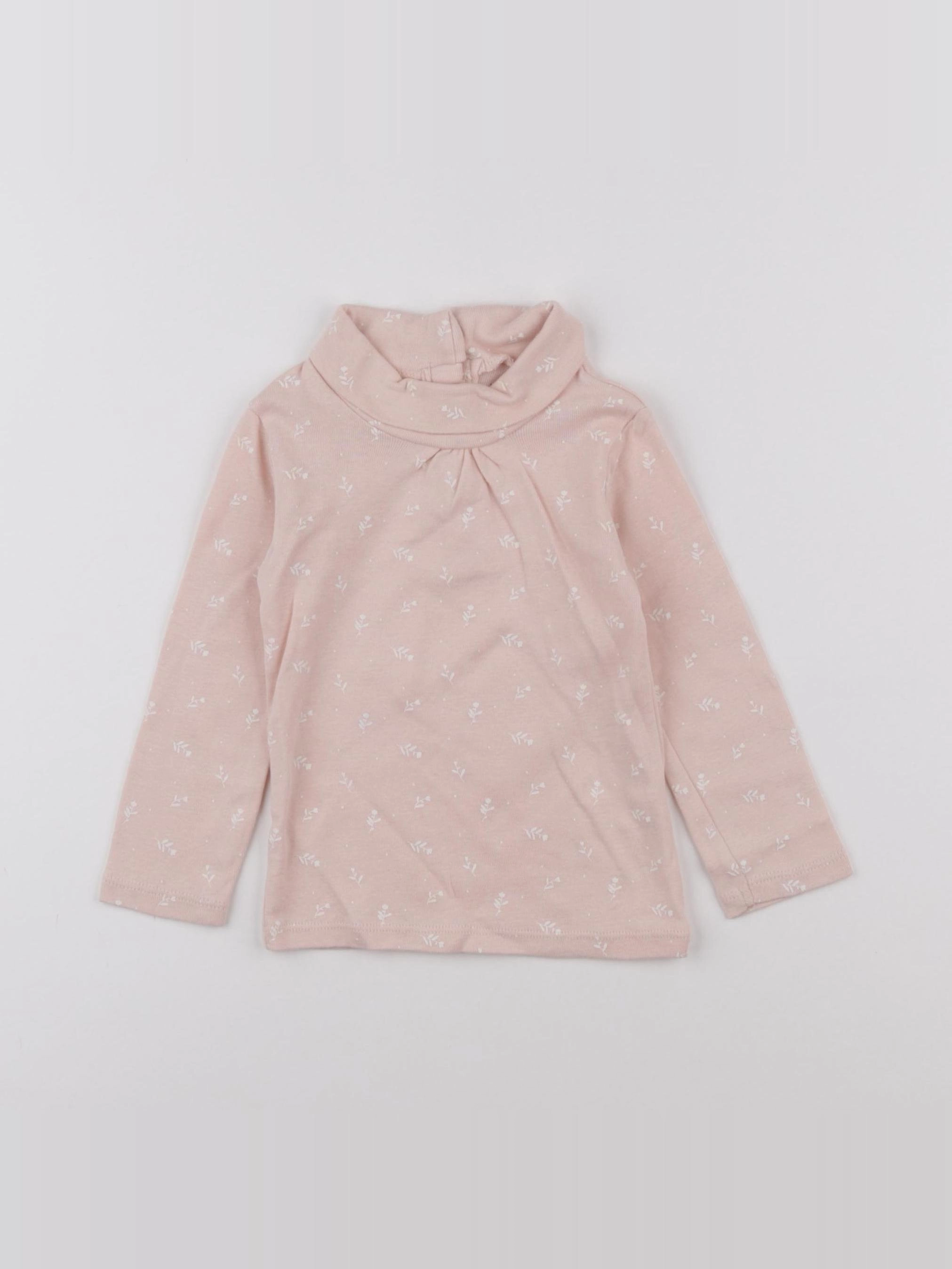 Vertbaudet - sous-pull rose - 18 mois