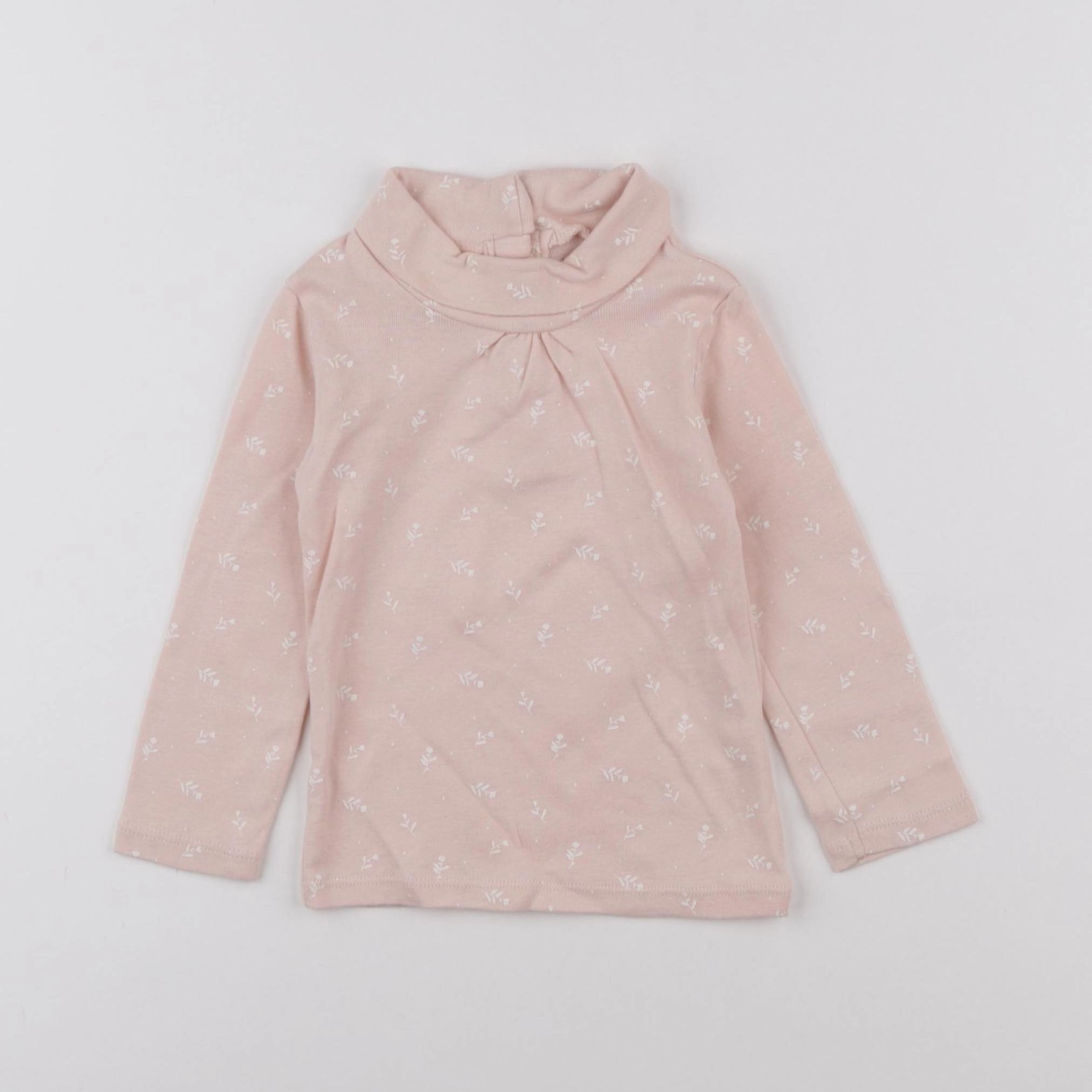 Vertbaudet - sous-pull rose - 18 mois