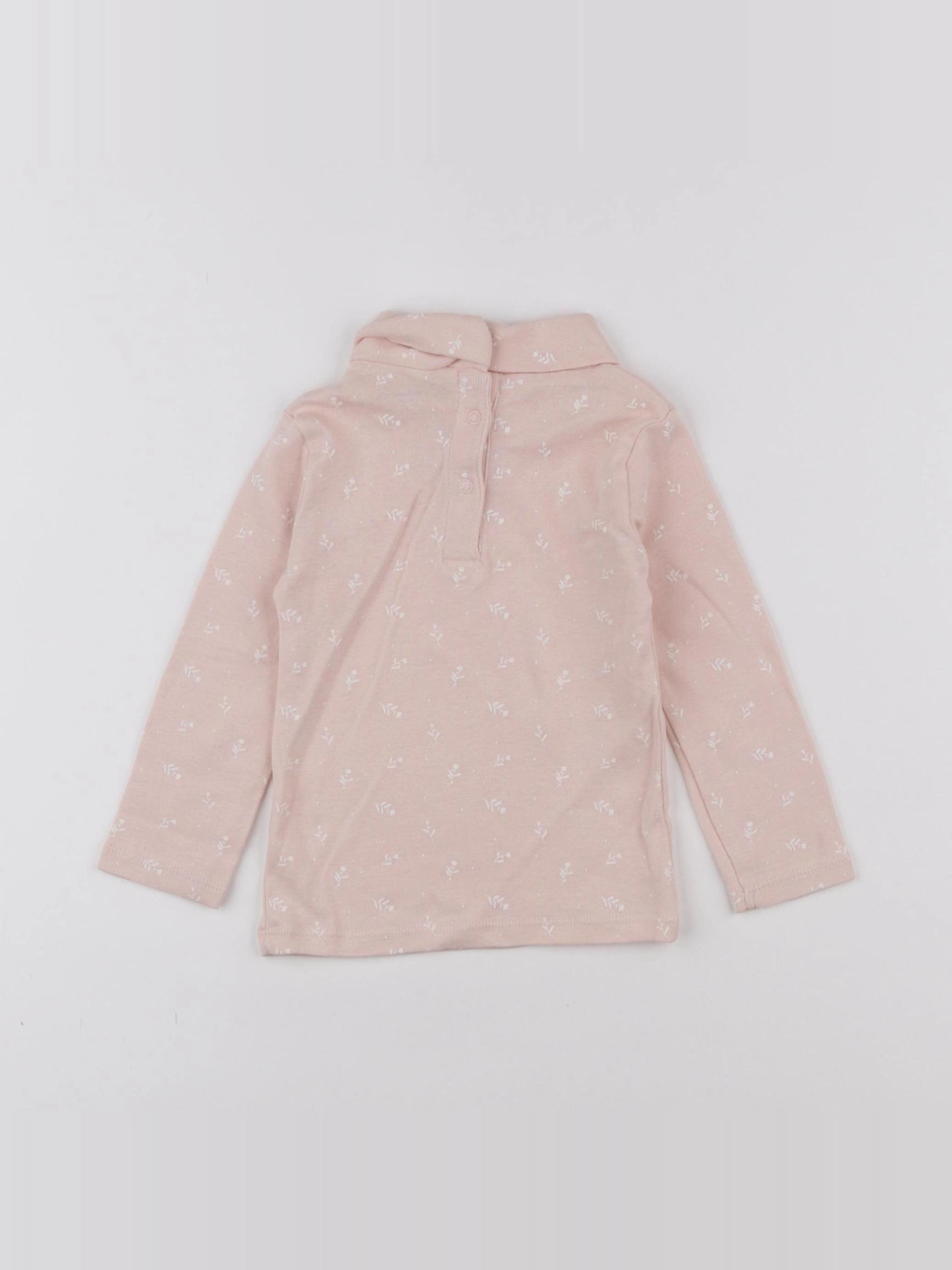 Vertbaudet - sous-pull rose - 18 mois
