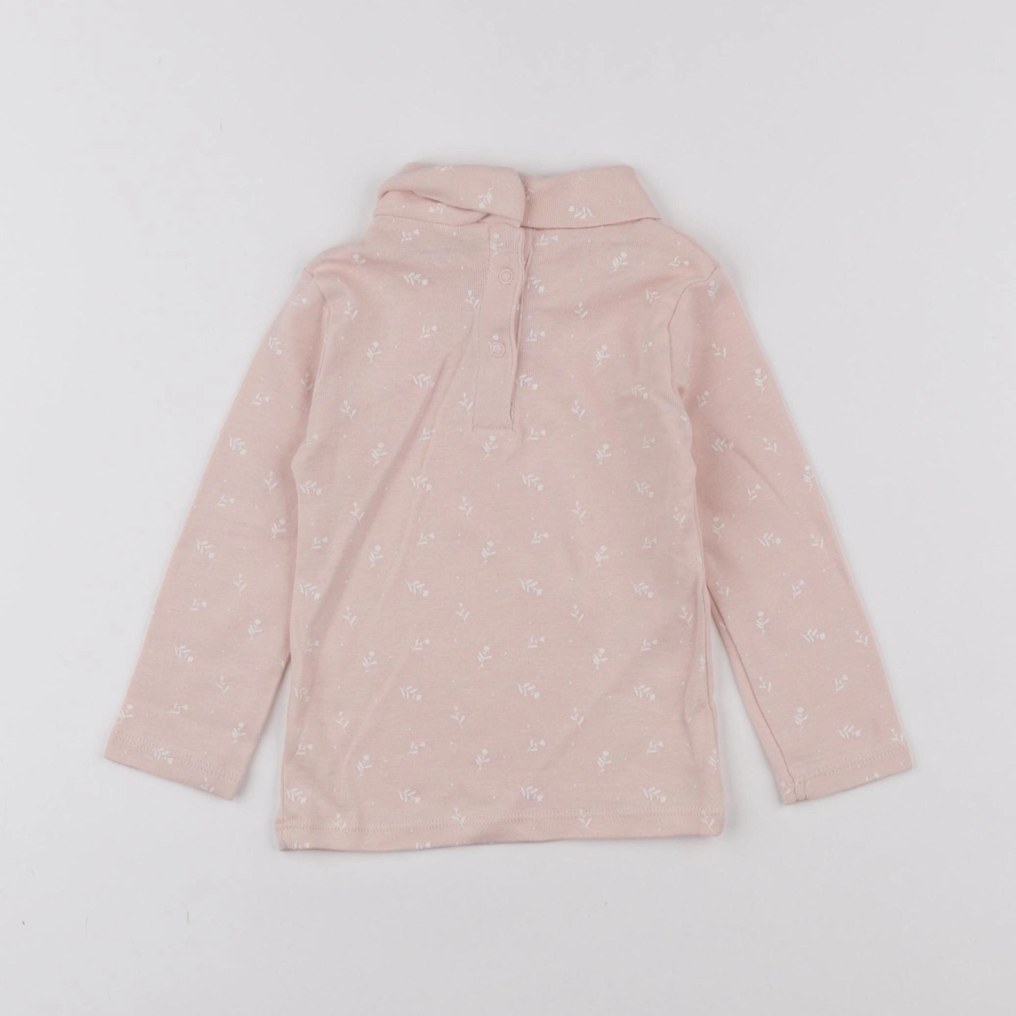Vertbaudet - sous-pull rose - 18 mois