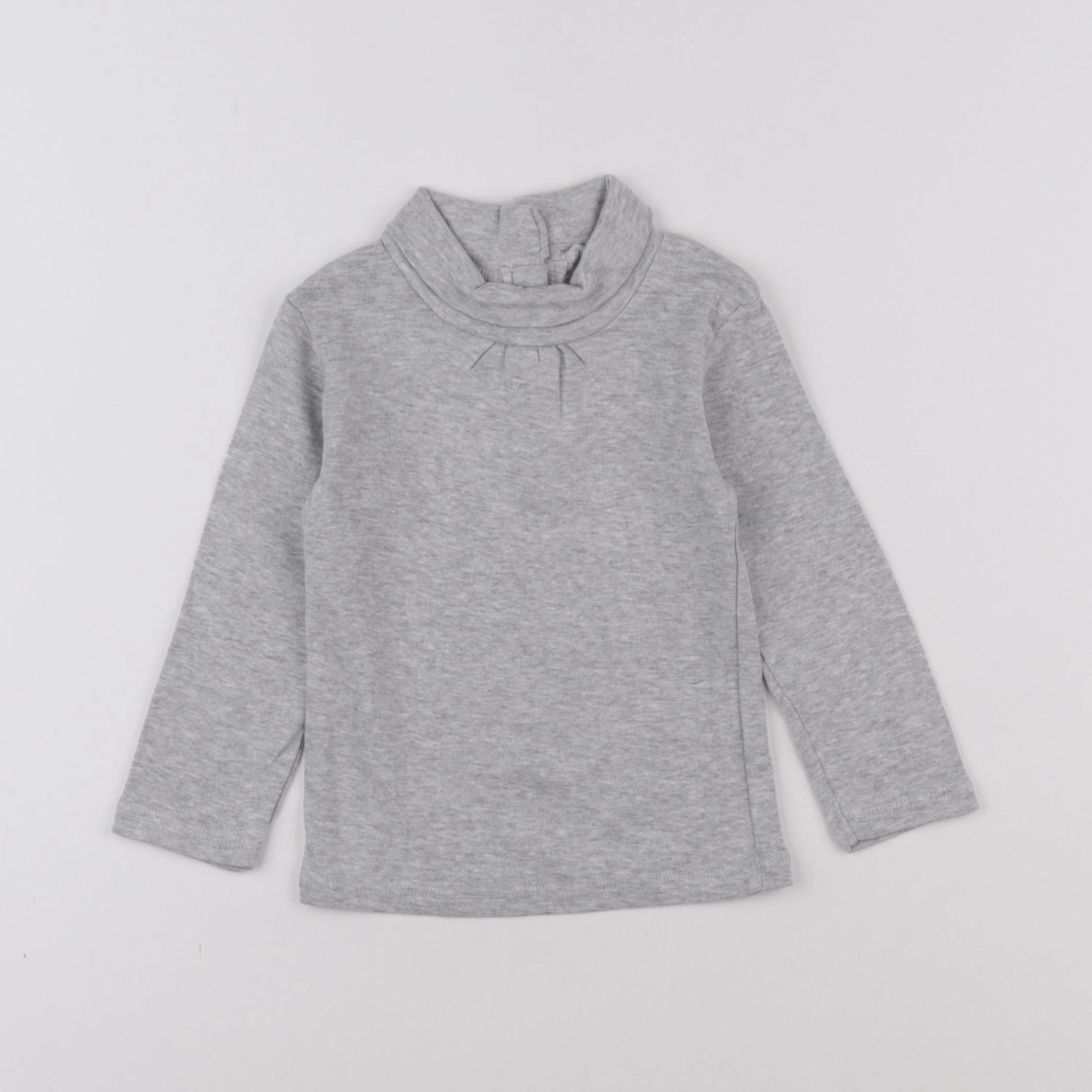 Vertbaudet - sous-pull gris - 18 mois