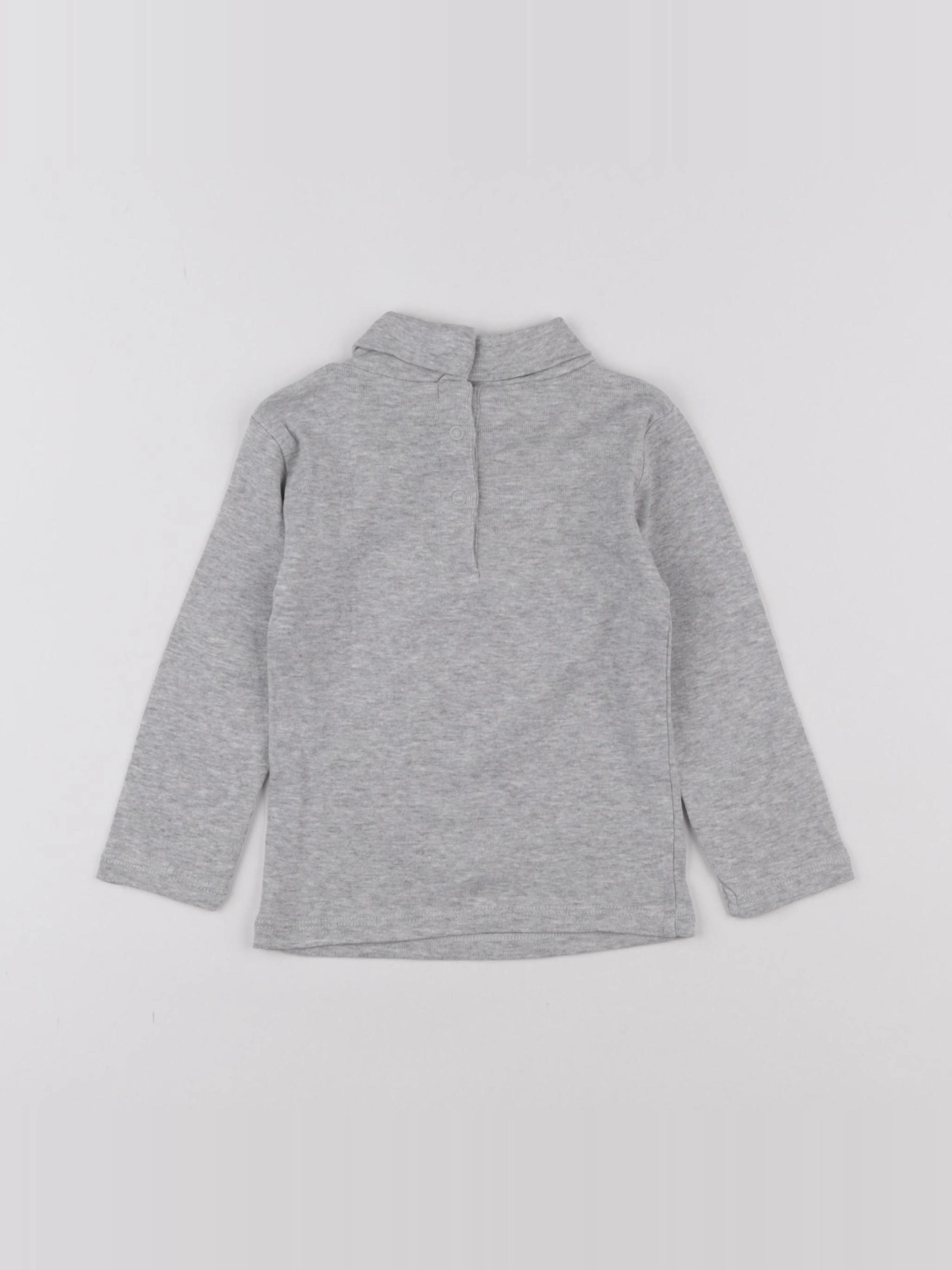 Vertbaudet - sous-pull gris - 18 mois