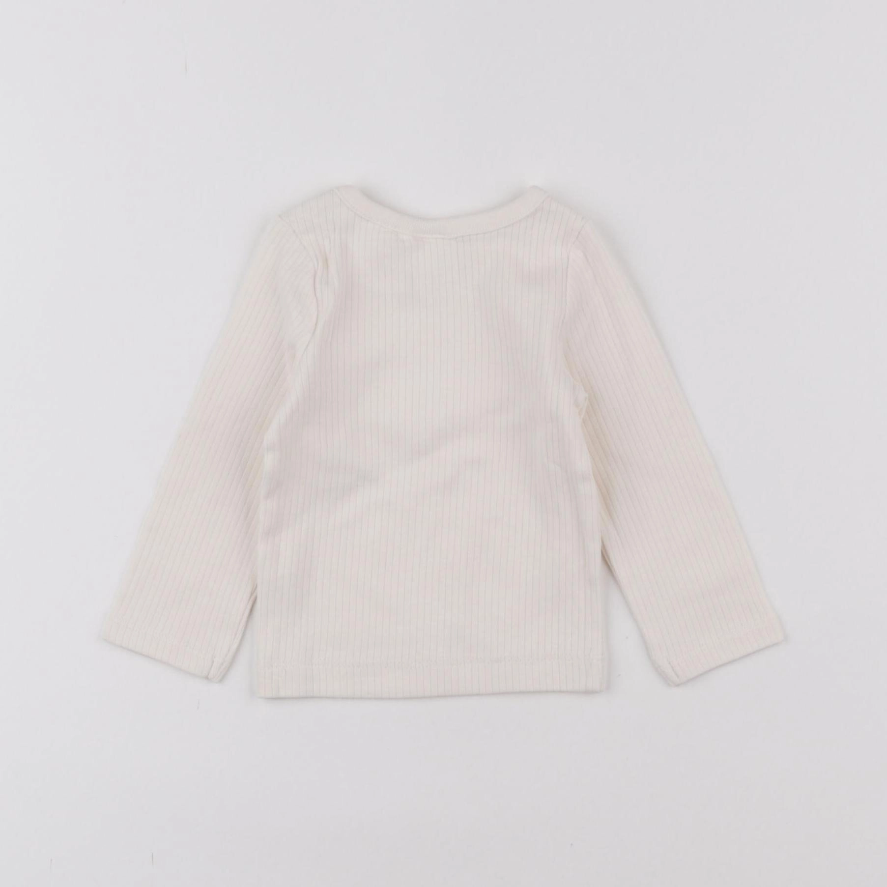 H&M - tee-shirt beige - 3 mois