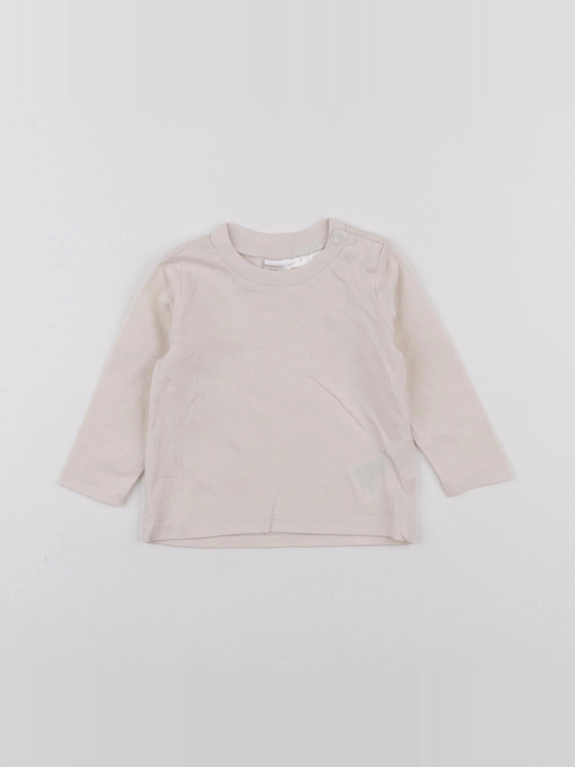 H&M - tee-shirt beige - 3 mois