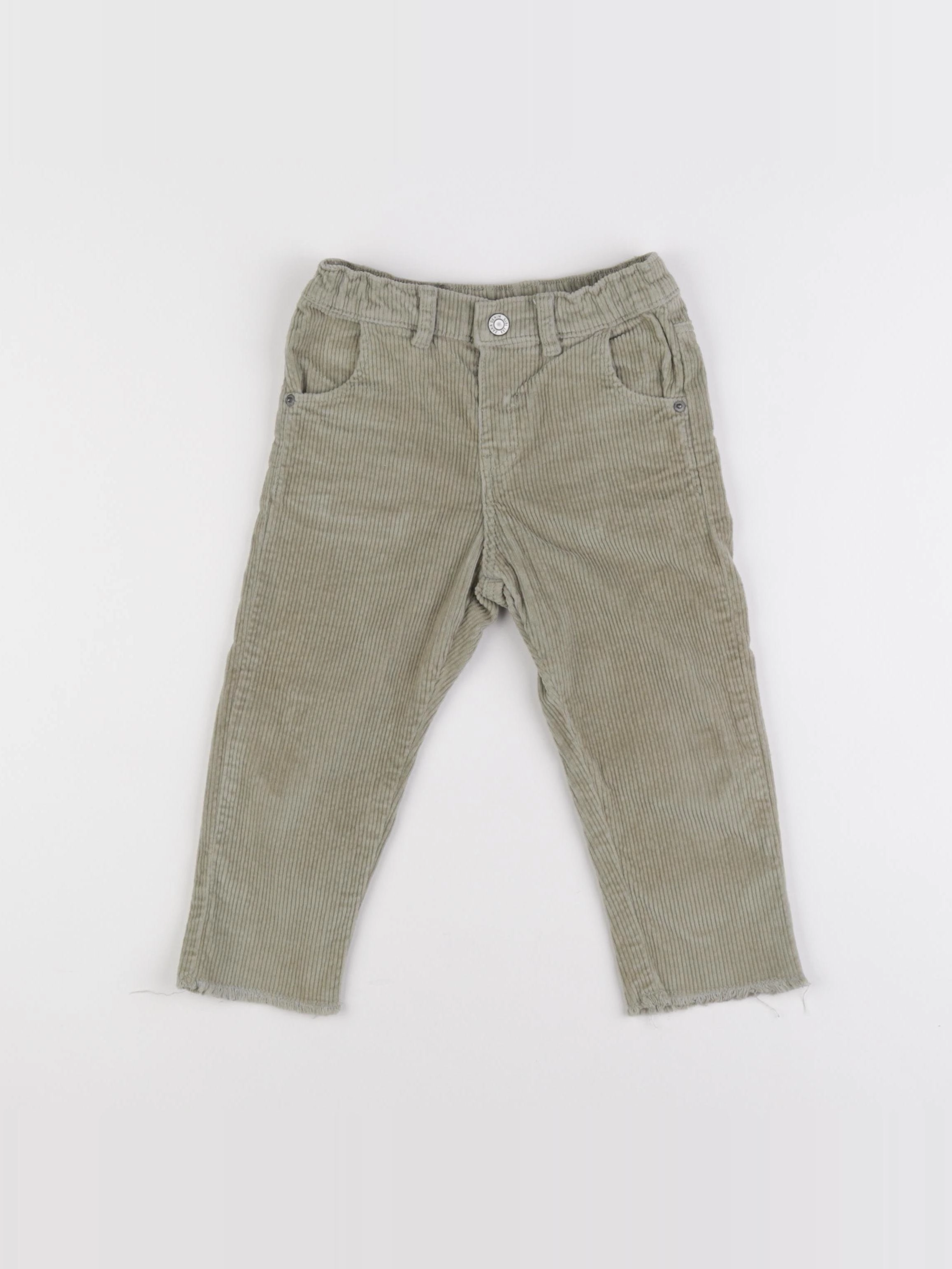 Zara - pantalon vert - 12/18 mois