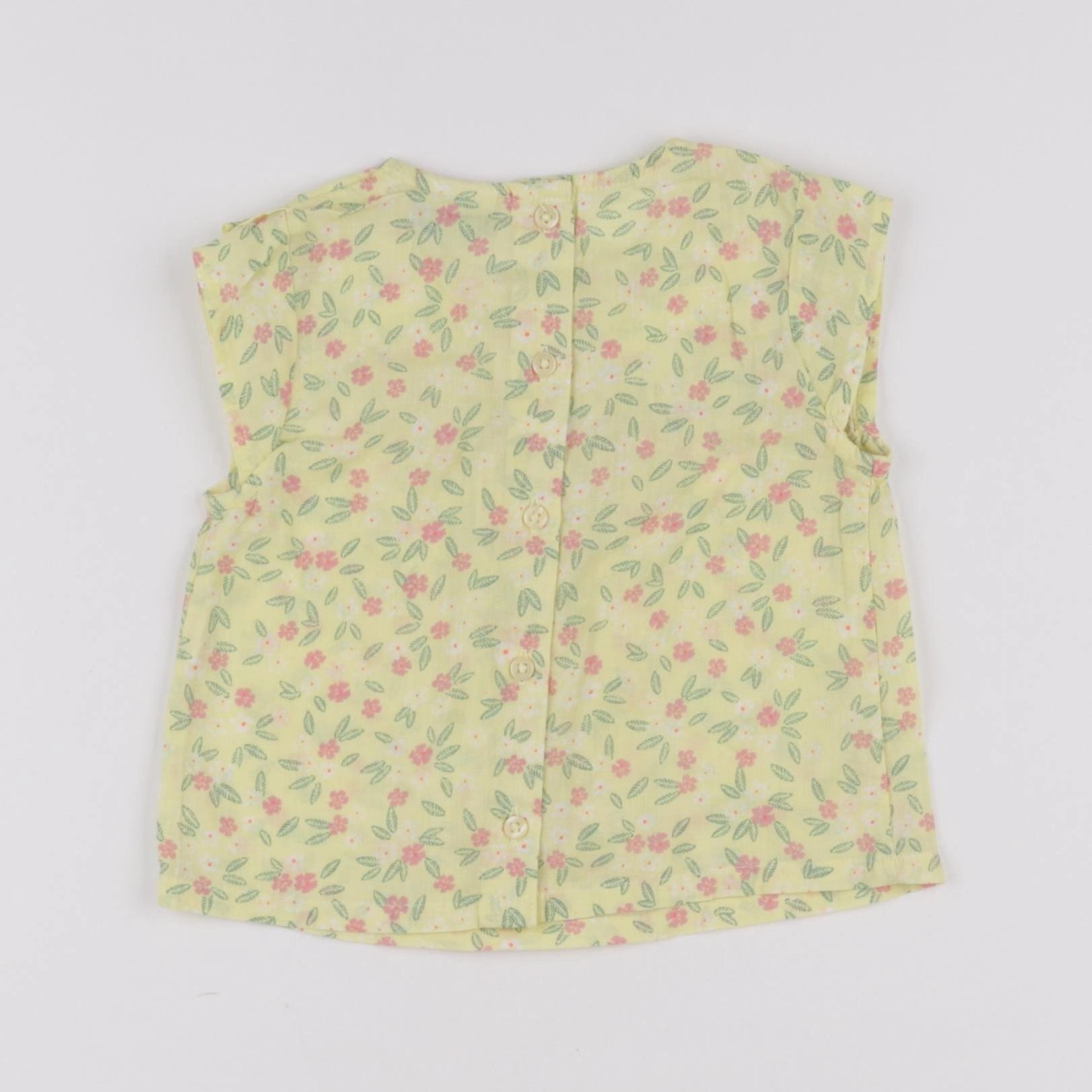 Tape à l'oeil - blouse jaune - 6 mois