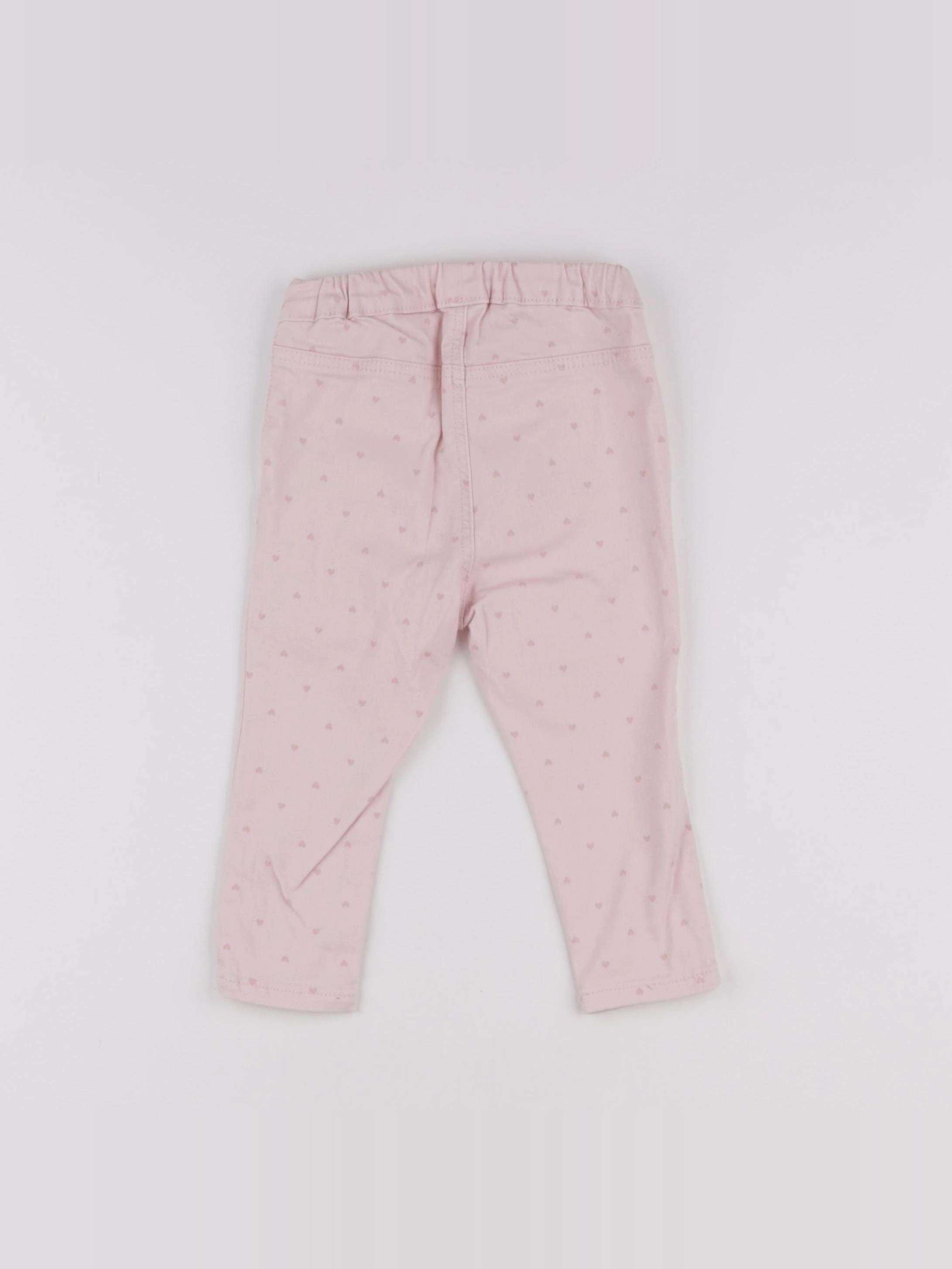 H&M - jegging rose - 9/12 mois