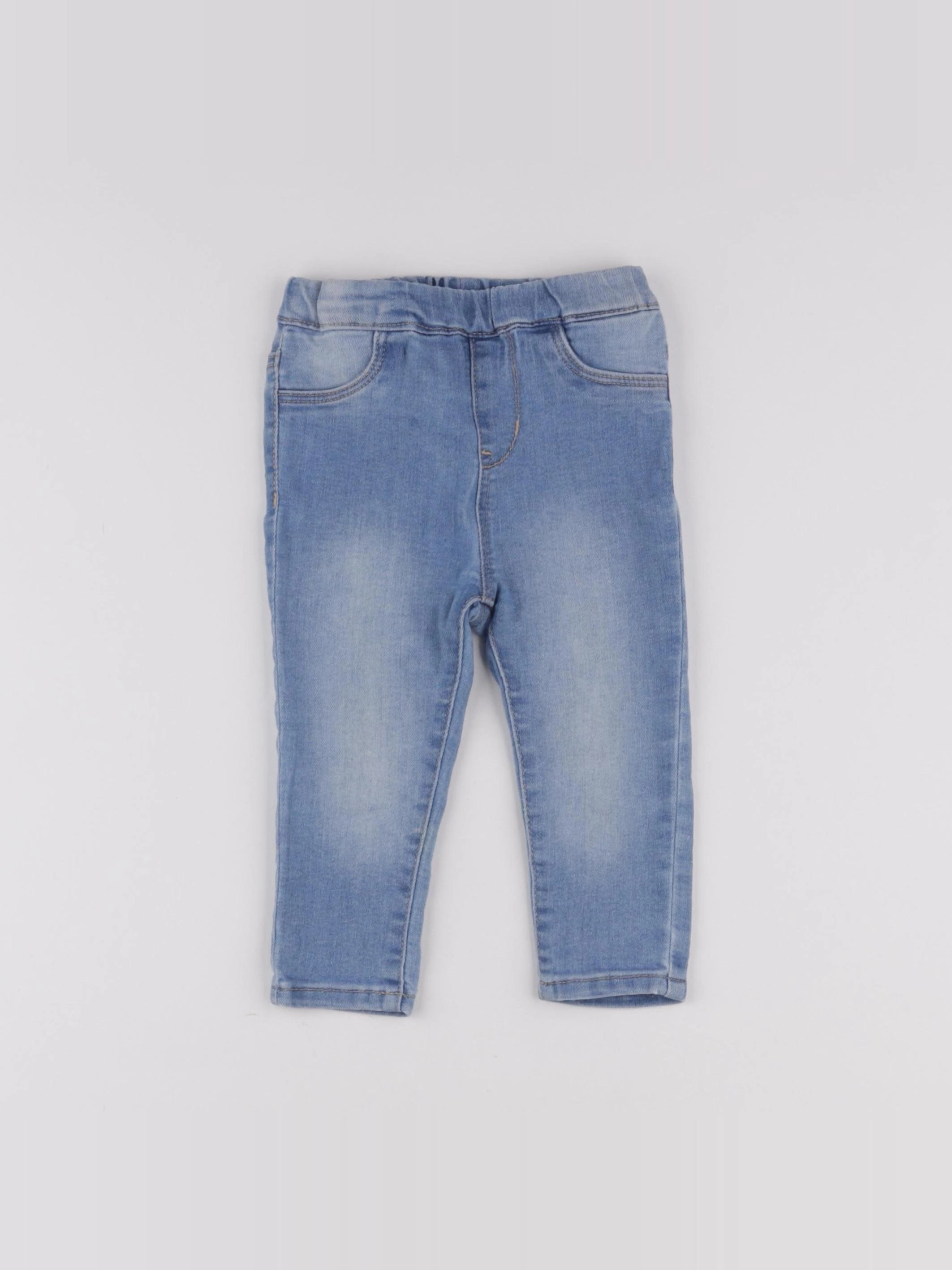 H&M - jegging bleu - 9/12 mois