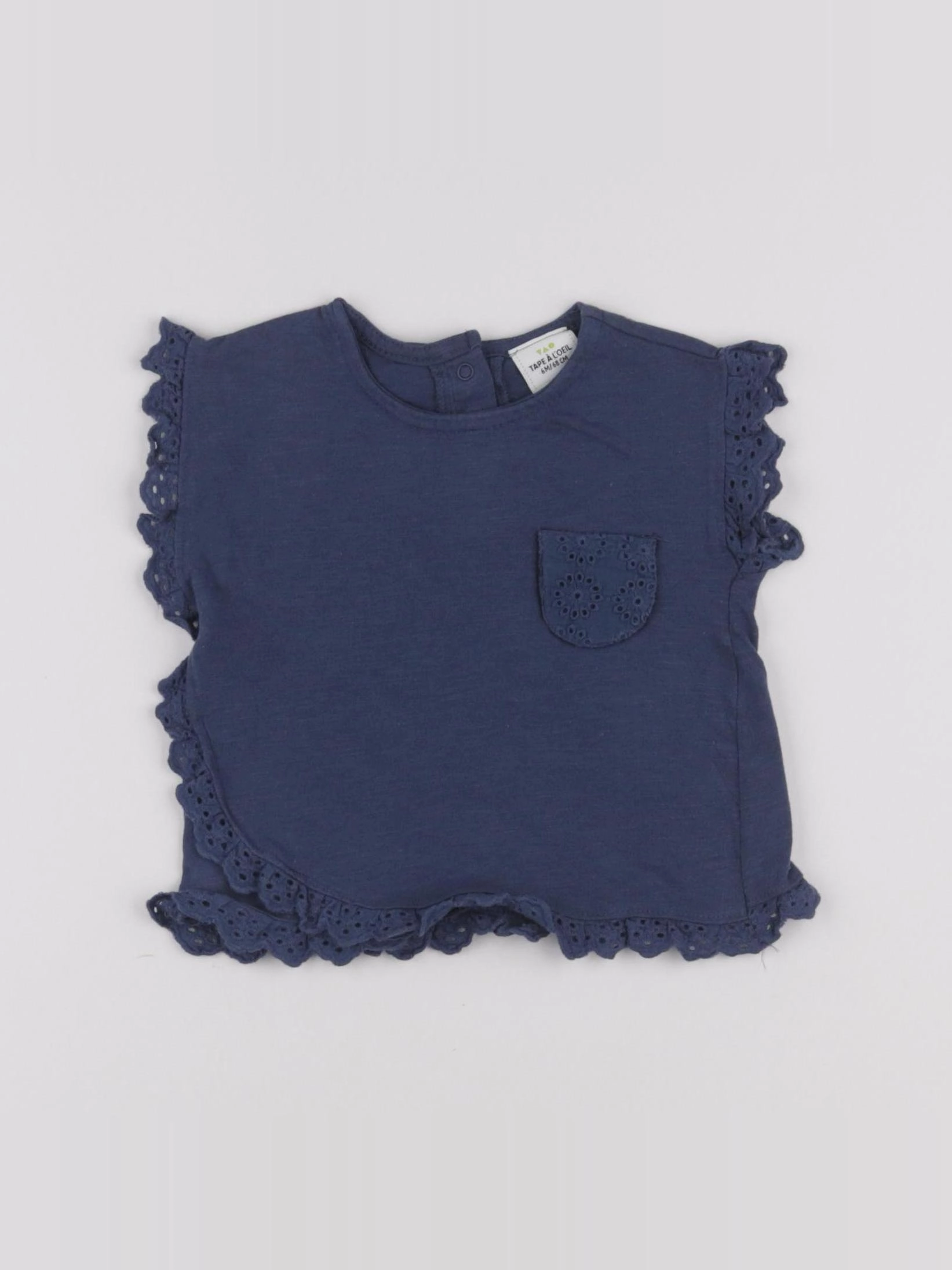 Tape à l'oeil - tee-shirt bleu - 6 mois
