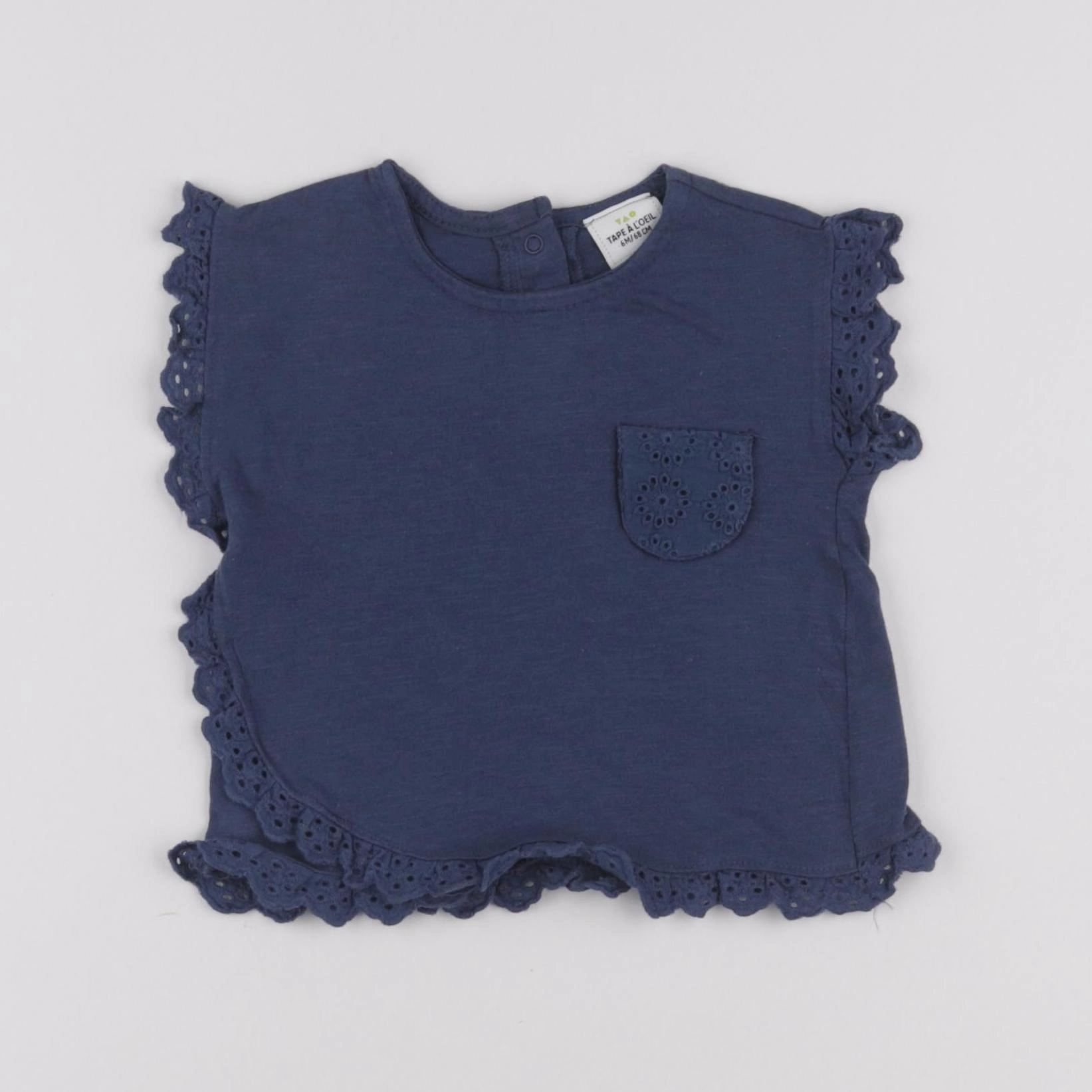 Tape à l'oeil - tee-shirt bleu - 6 mois