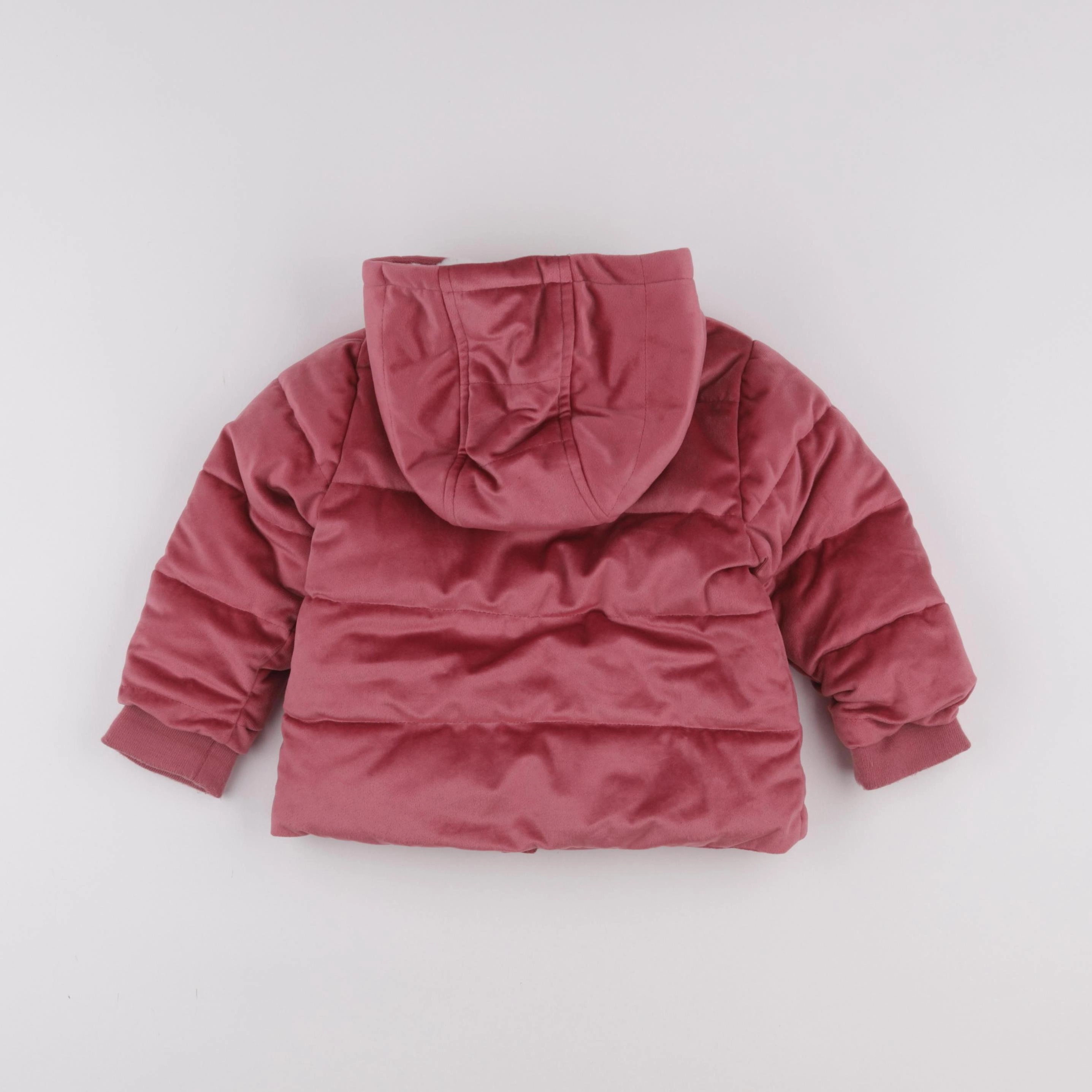 Vertbaudet - doudoune rose - 18 mois